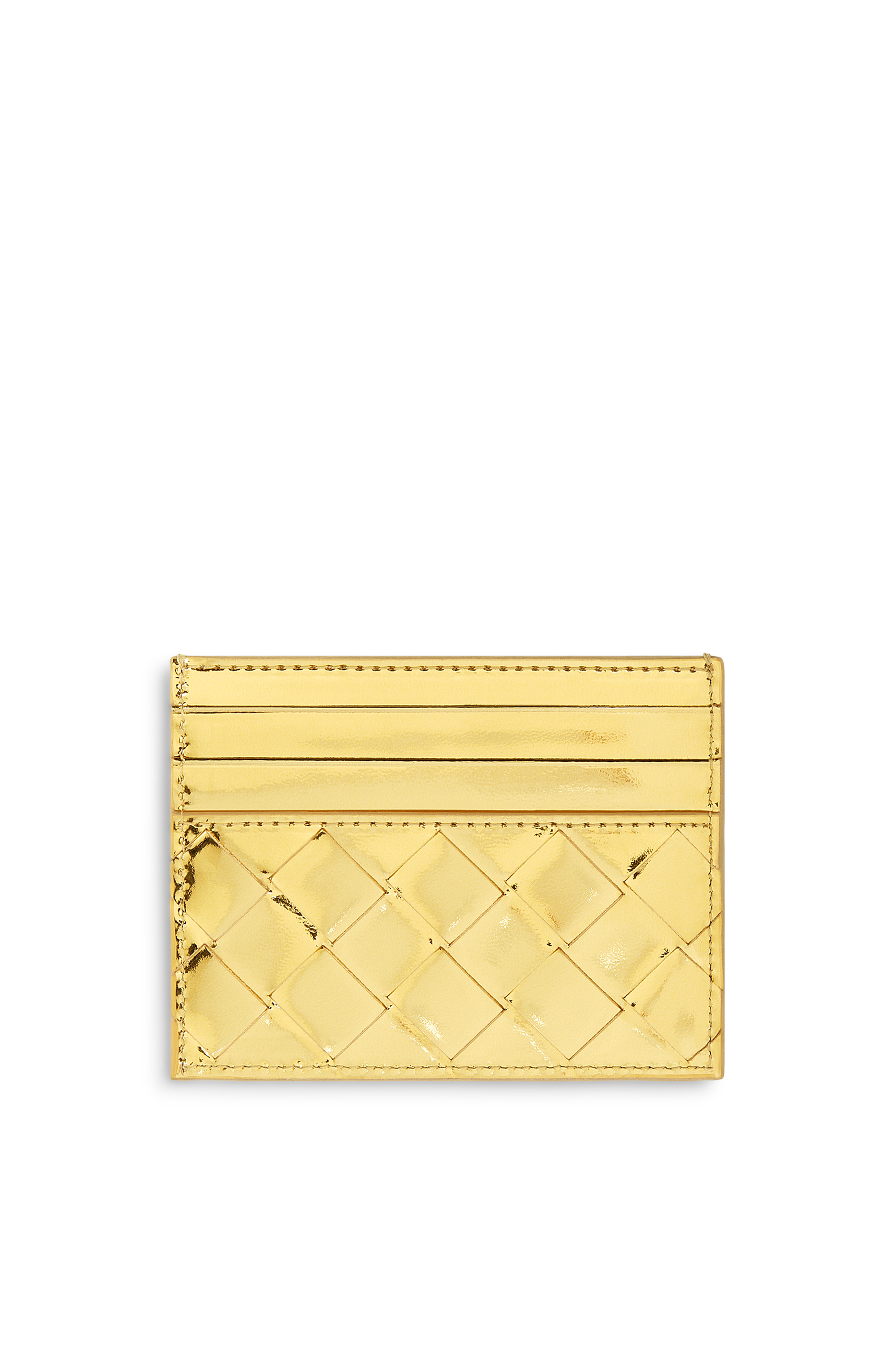 حافظة بطاقات جلد مجدول