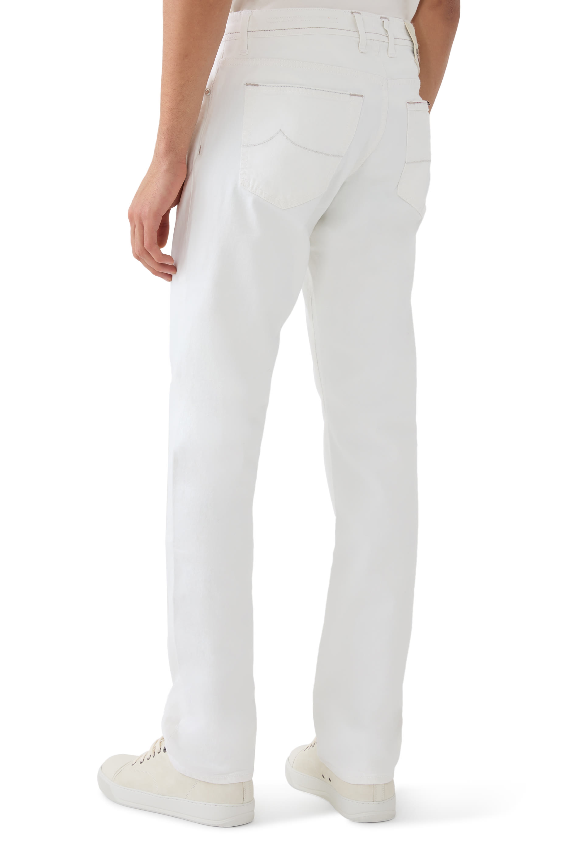 بنطال جينز بقصة ضيقة بخمسة جيوب