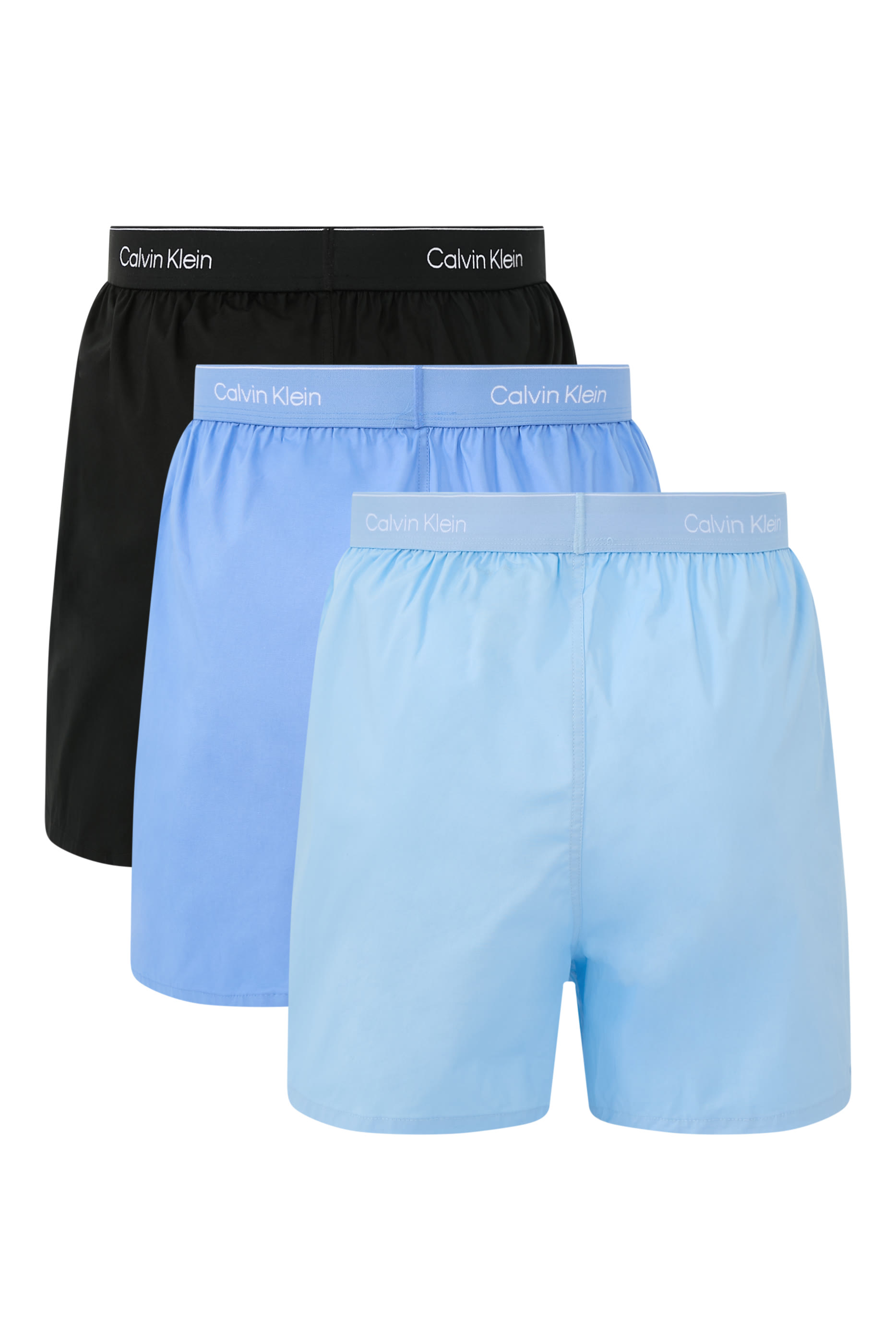 طقم بوكسر بقصة ضيقة وشعار الماركة، 3 قطع