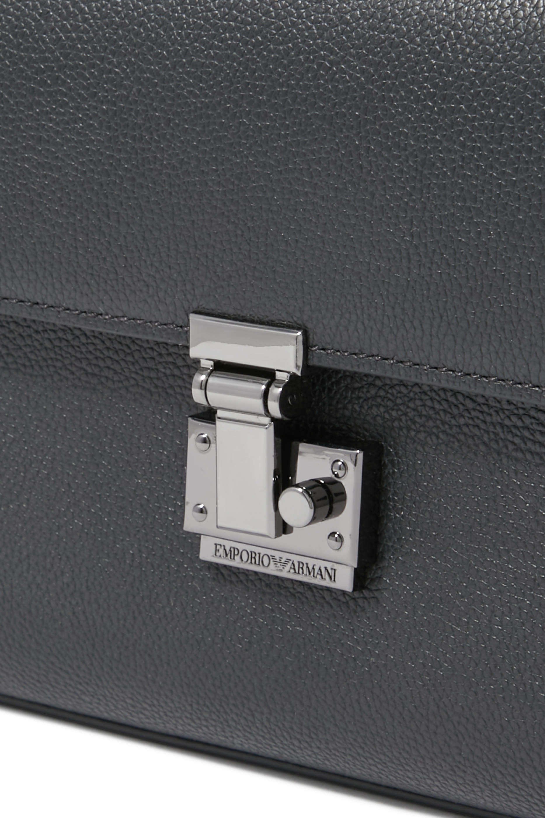 حقيبة كروس بودي بشعار الماركة جلد