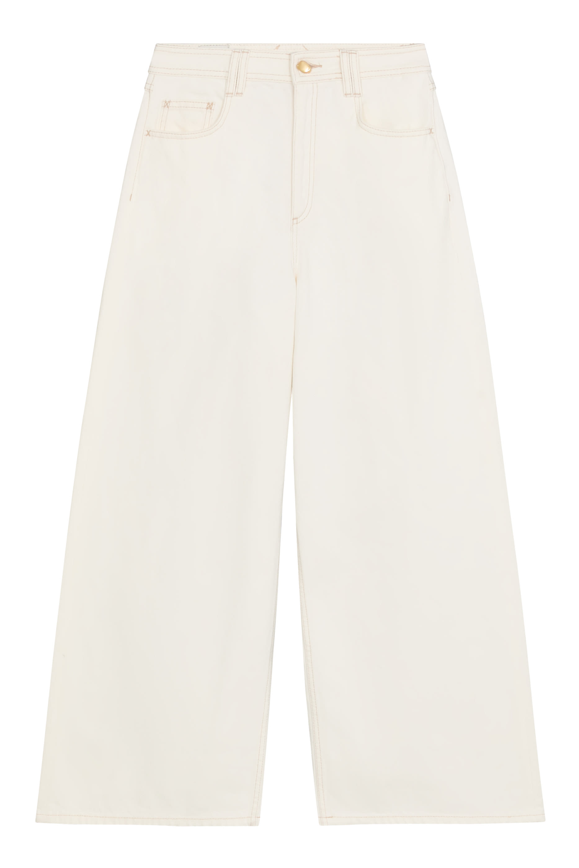 بنطال جينز ريلان بقصة ساق واسعة