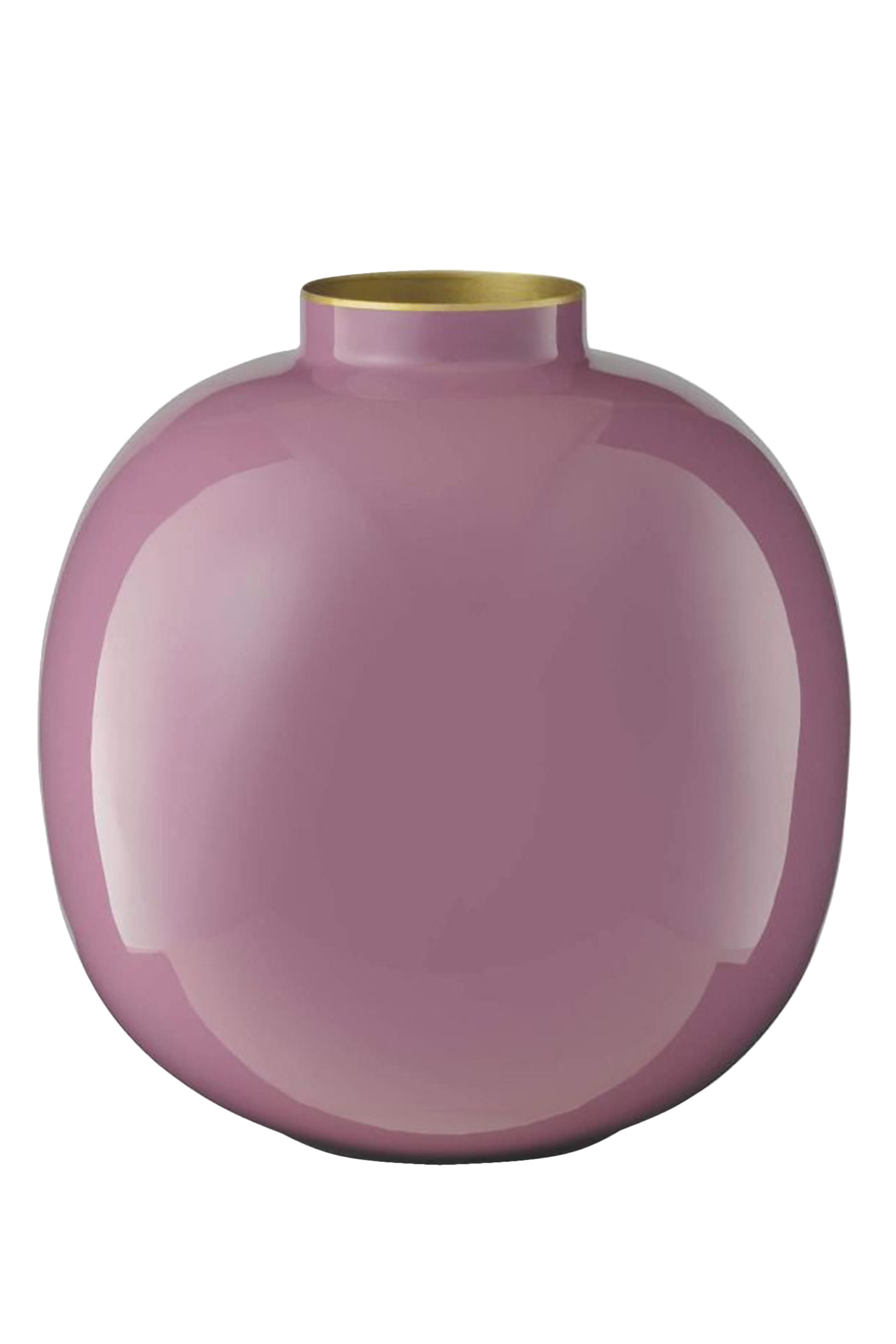 مزهرية بتصميم بيضاوي معدن