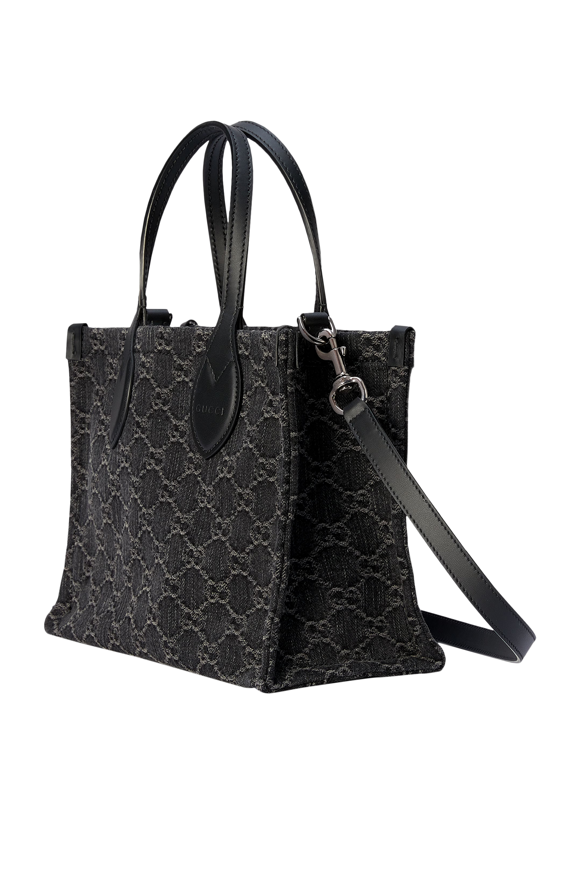 حقيبة يد أوفيديا متوسطة بنقشة حرفي شعار الماركة