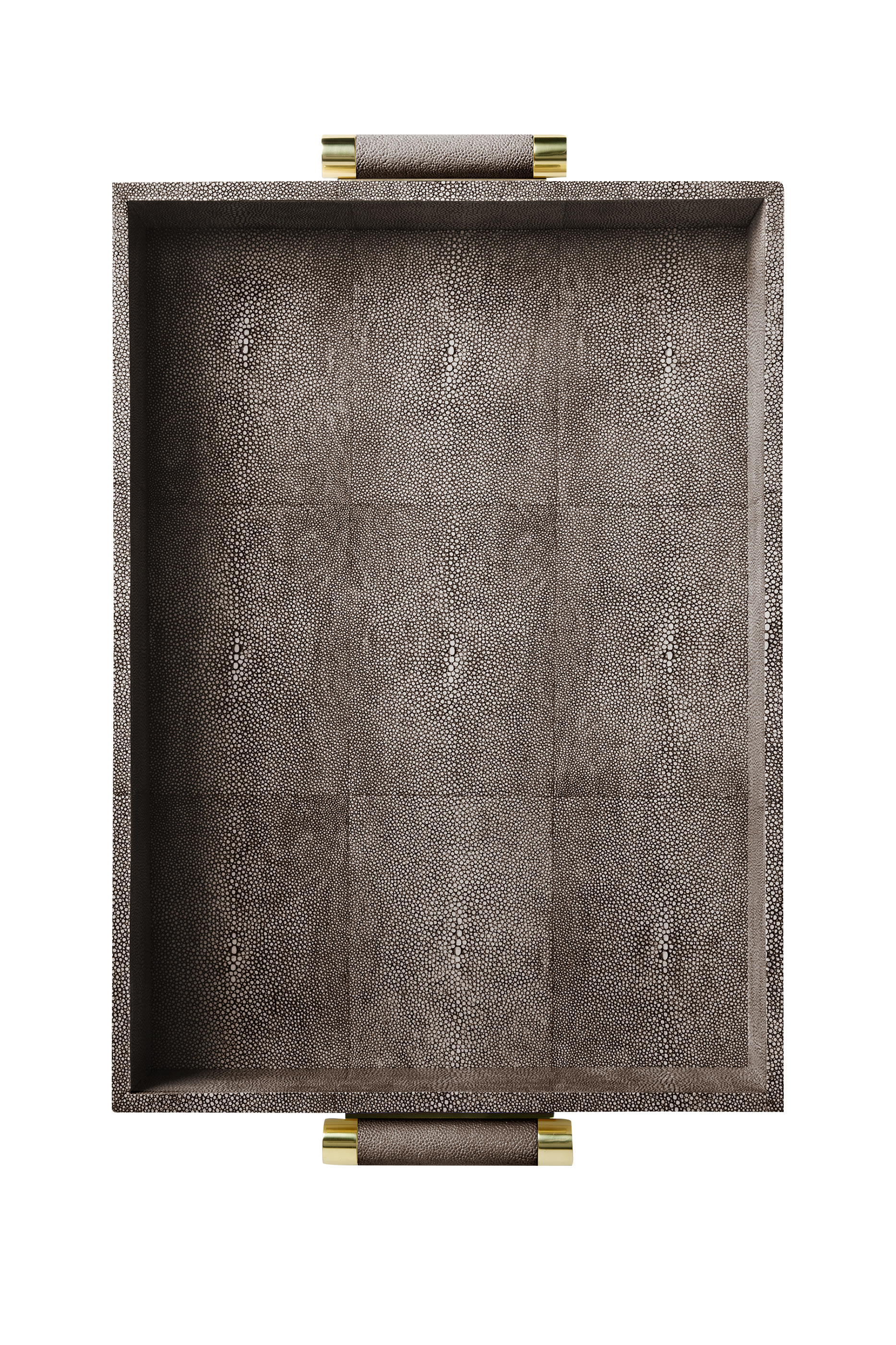 صينية تقديم كلاسيكية جلد بارز الملمس