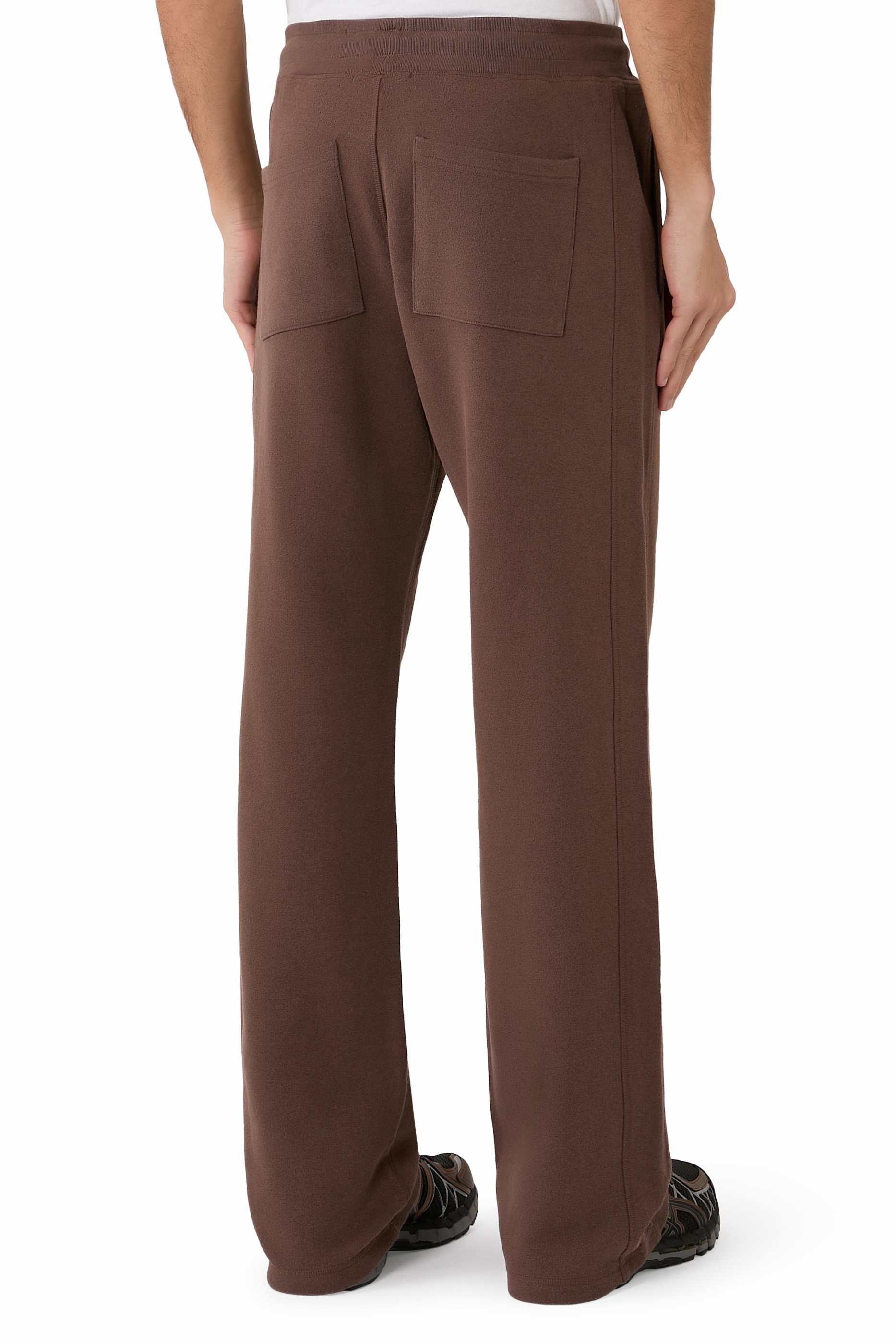 بنطال بشعار الماركة صغير بتأثير وبر