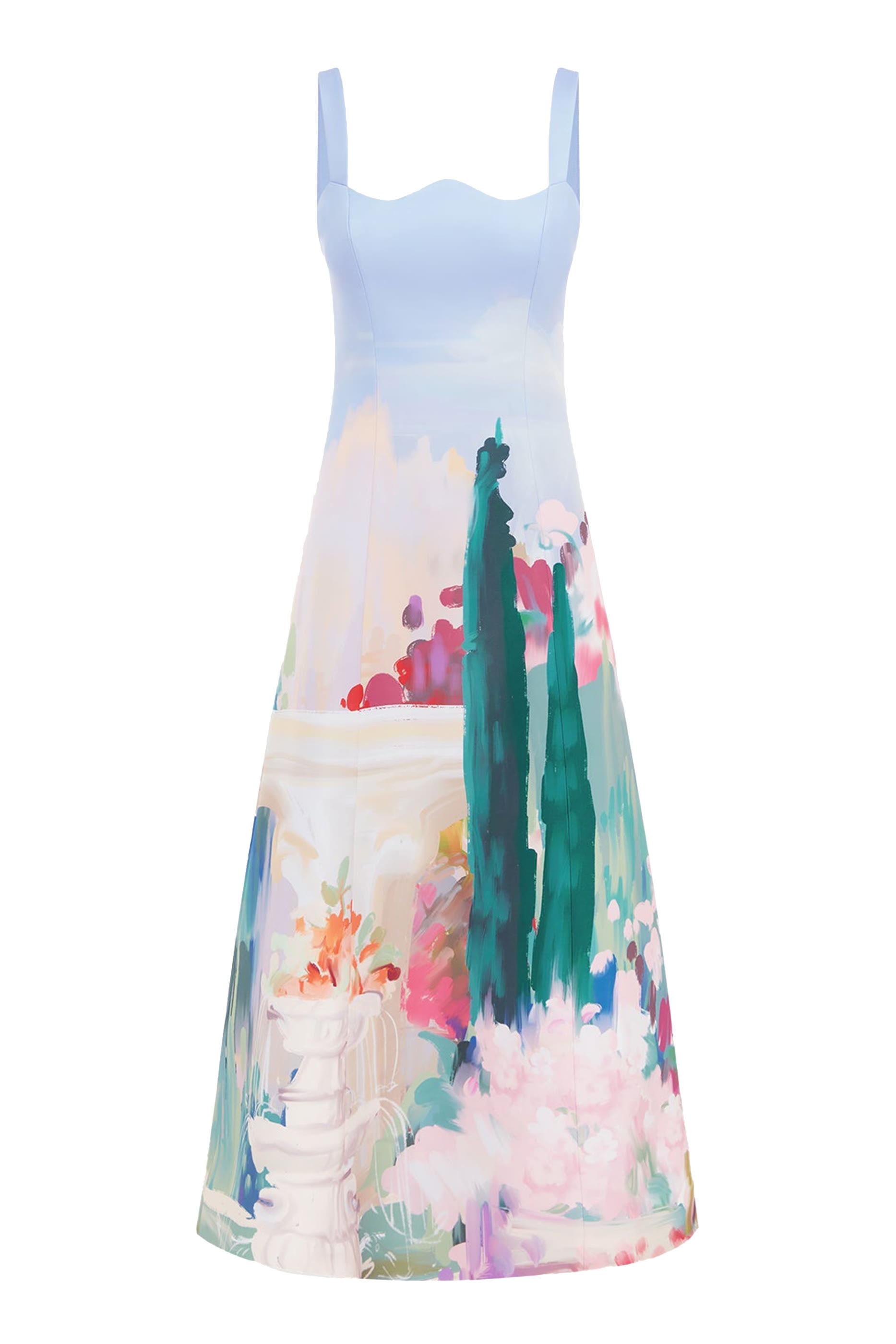 فستان أوديت متوسط الطول