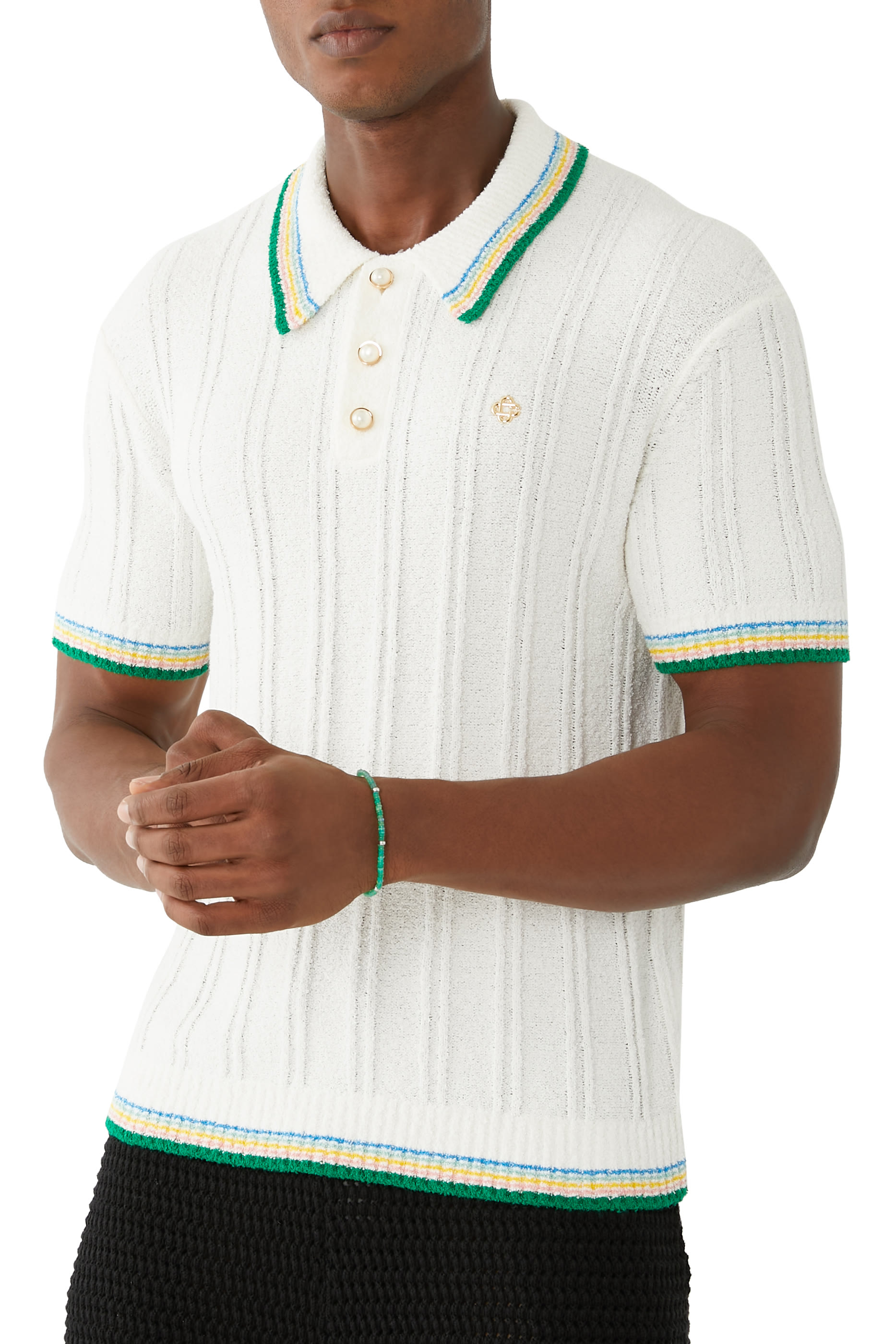 قميص بولو بوكليه بتصميم مضلع