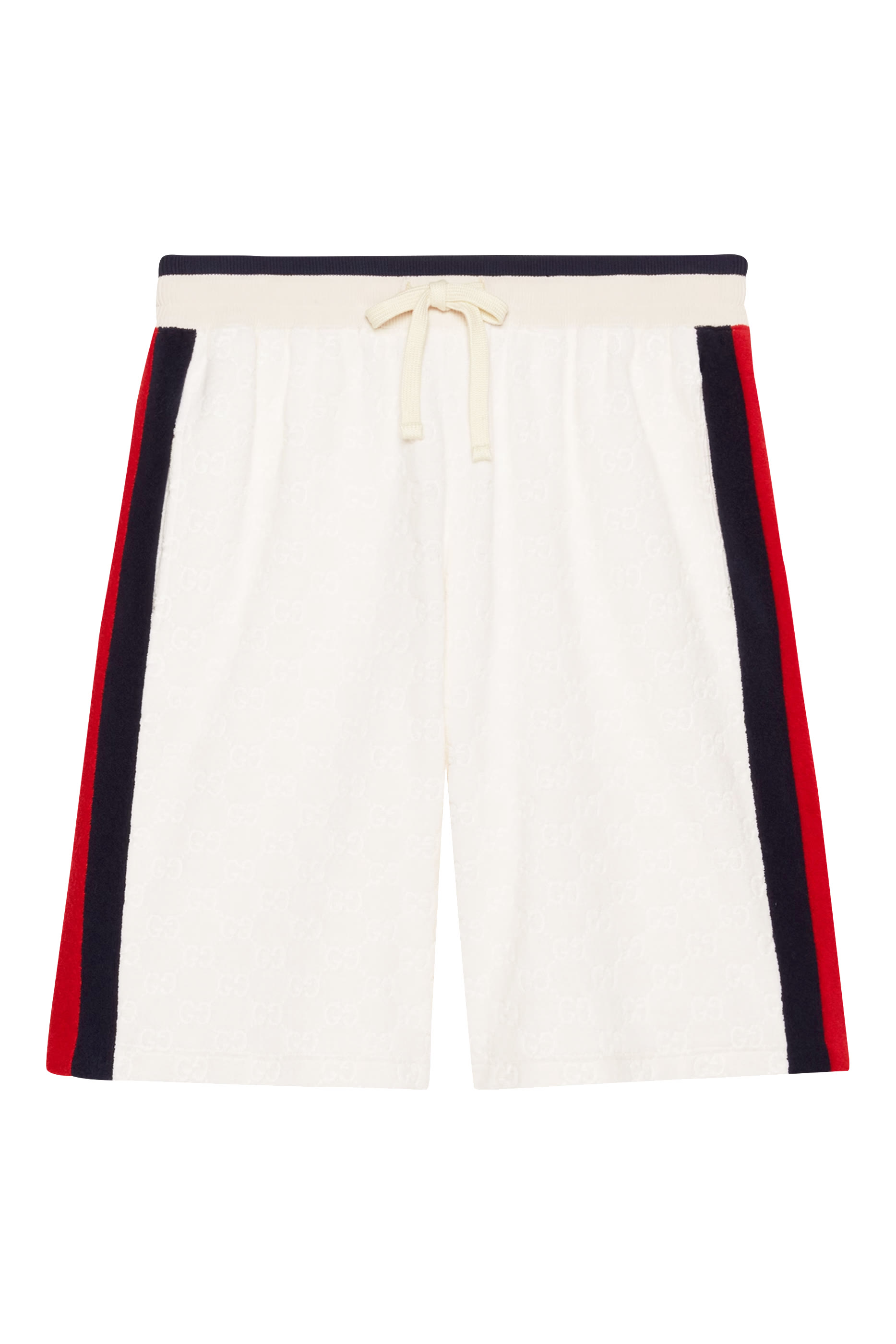 شورت قماش تيري بحرفي شعار الماركة