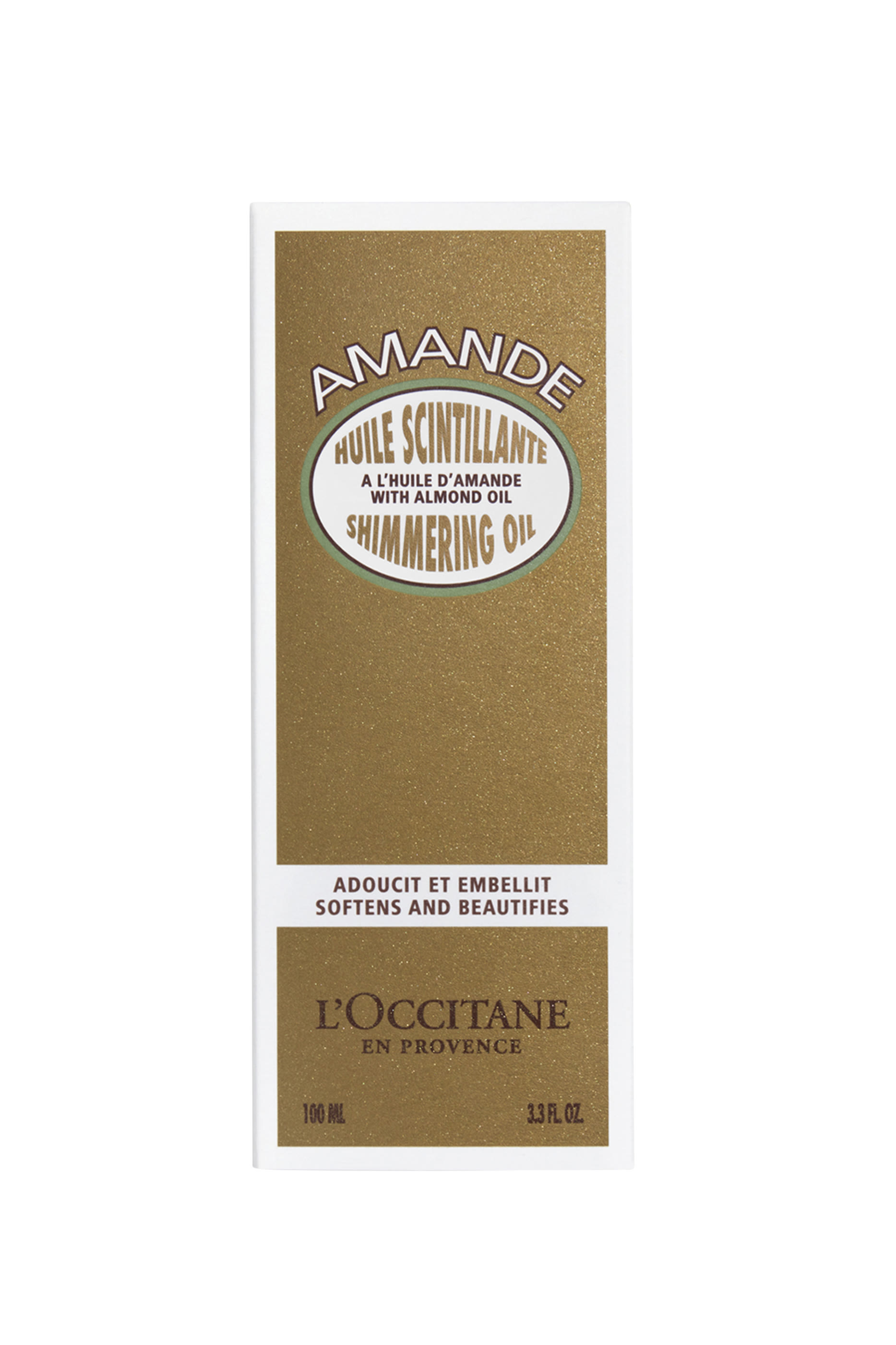 زيت الجسم اللامع باللوز