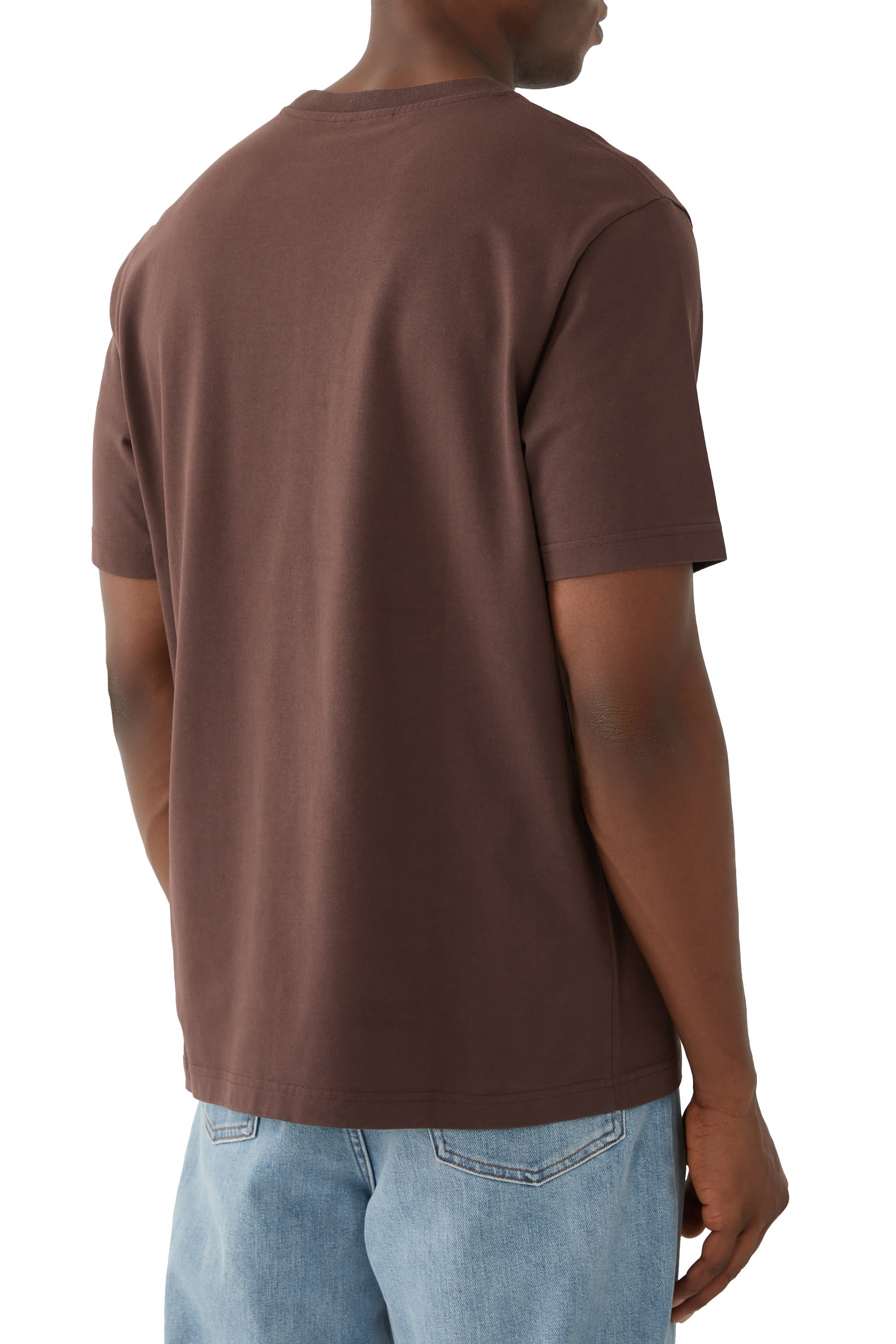 تيشيرت بقصة مريحة برسومات مناظر طبيعية