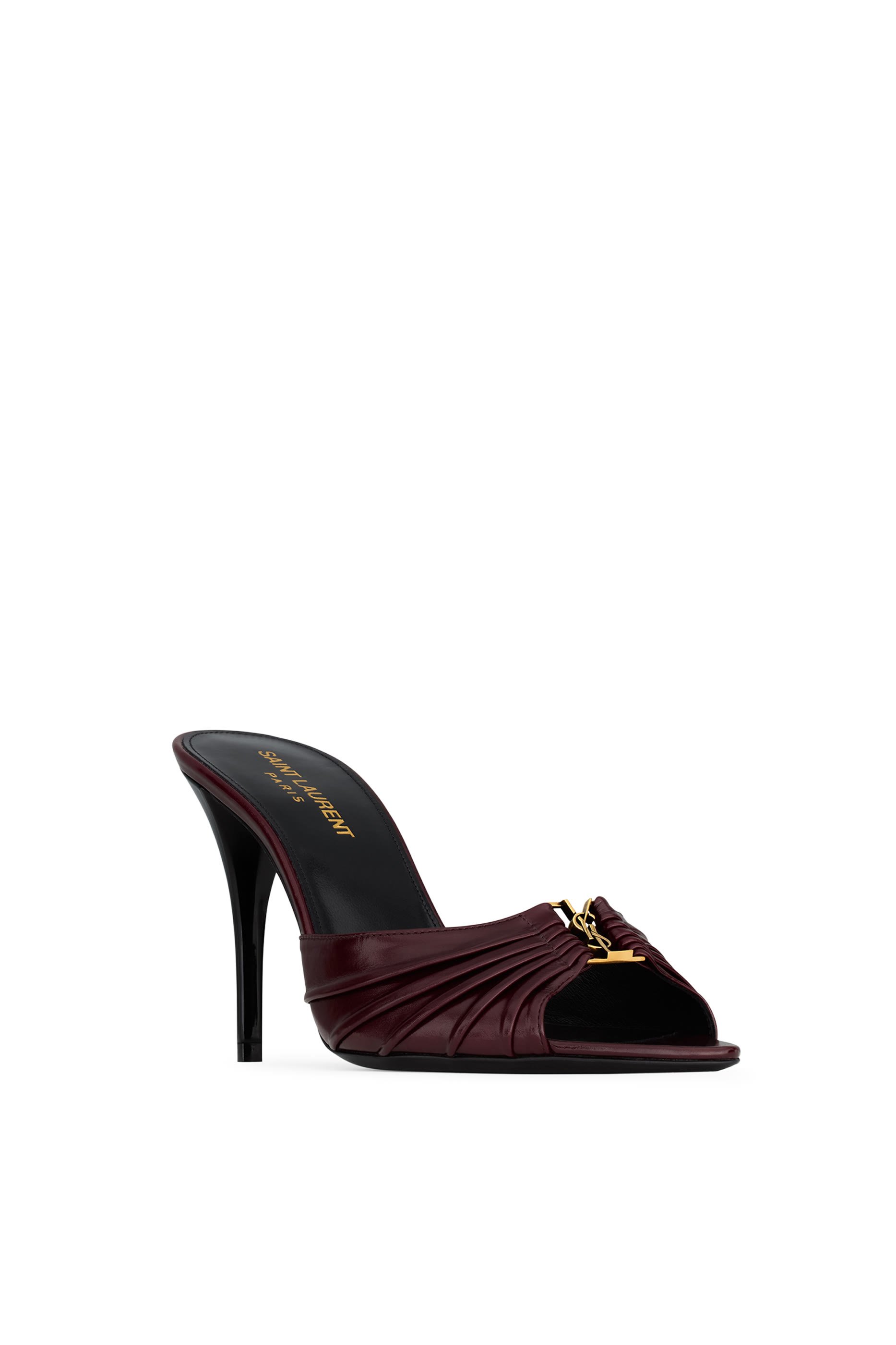 حذاء بابلون 90 مفتوح من الخلف جلد ناعم