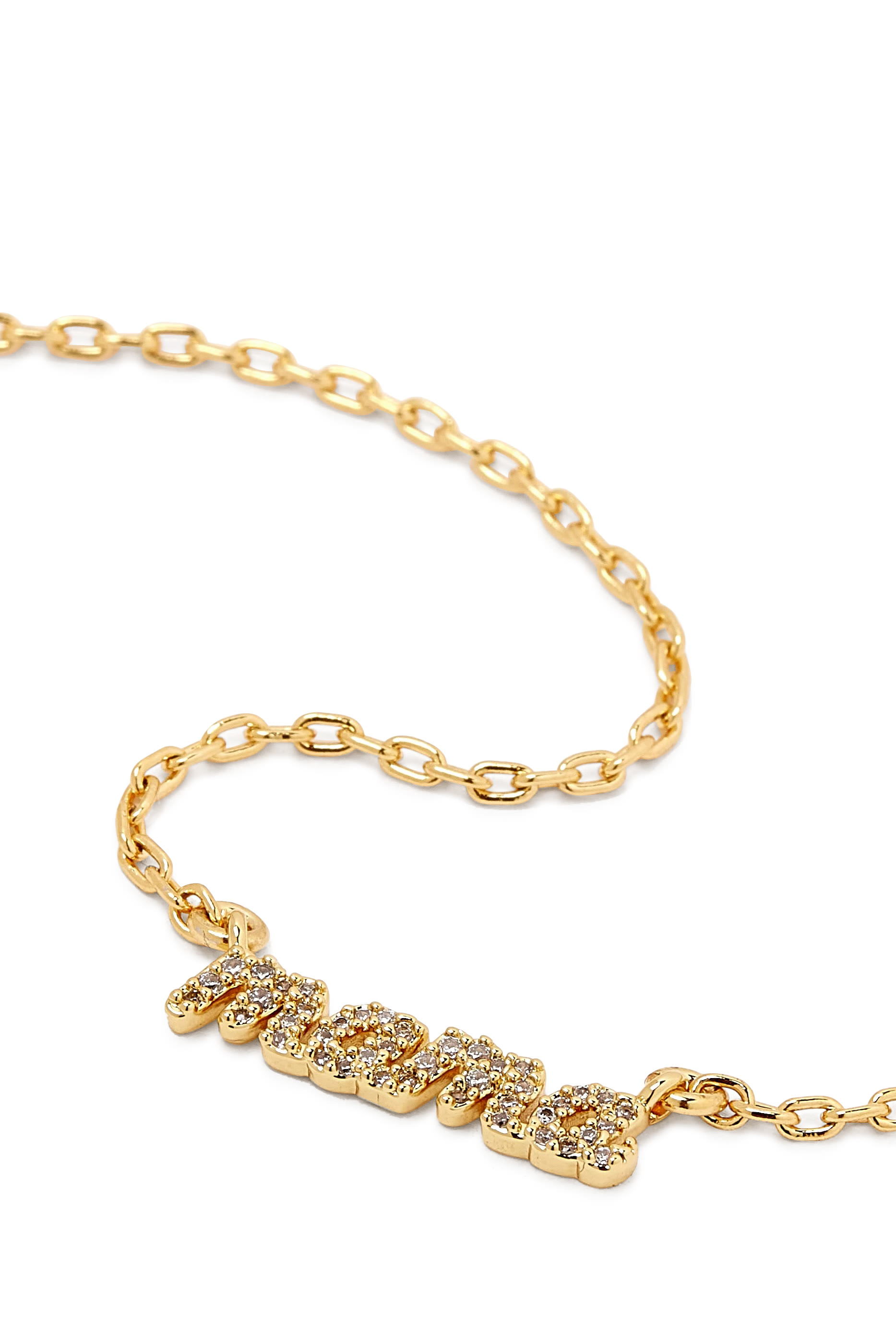 قلادة ماما سيد بحلية مرصعة بأحجار زركونا مكعبة، نحاس