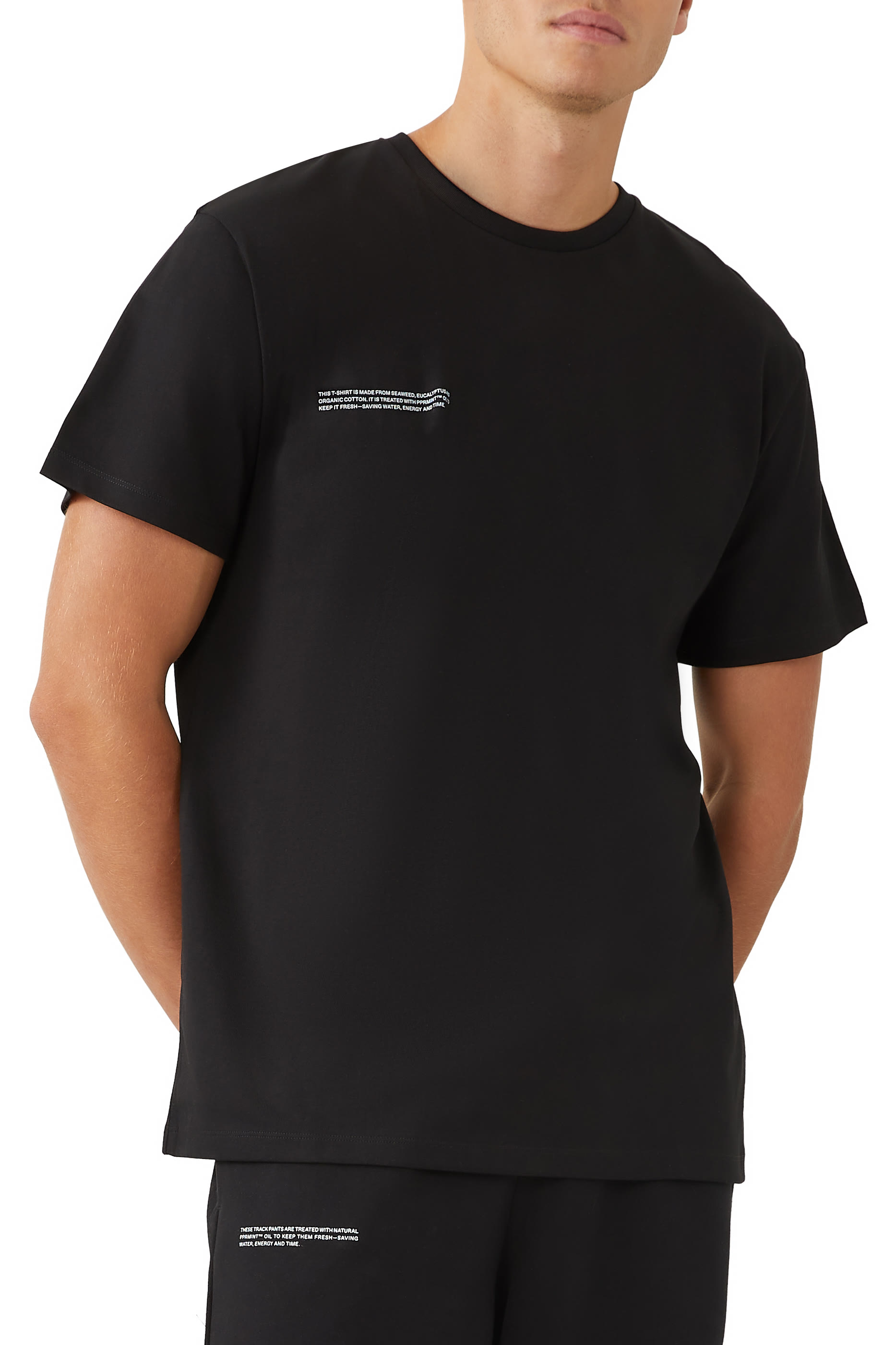 تيشيرت قطن عضوي بألياف الأعشاب البحرية