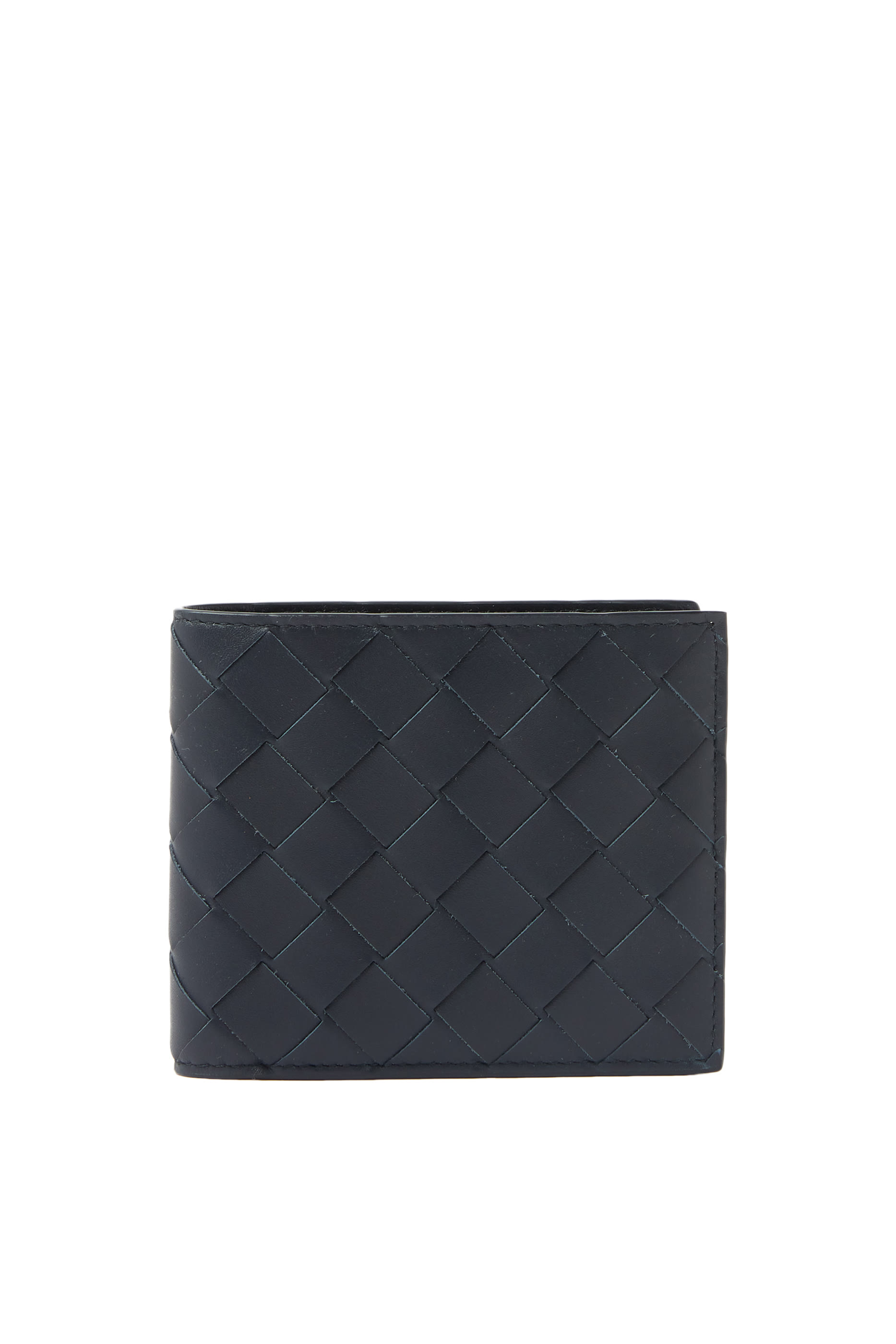 محفظة ثنائية الطيّ جلد مجدول