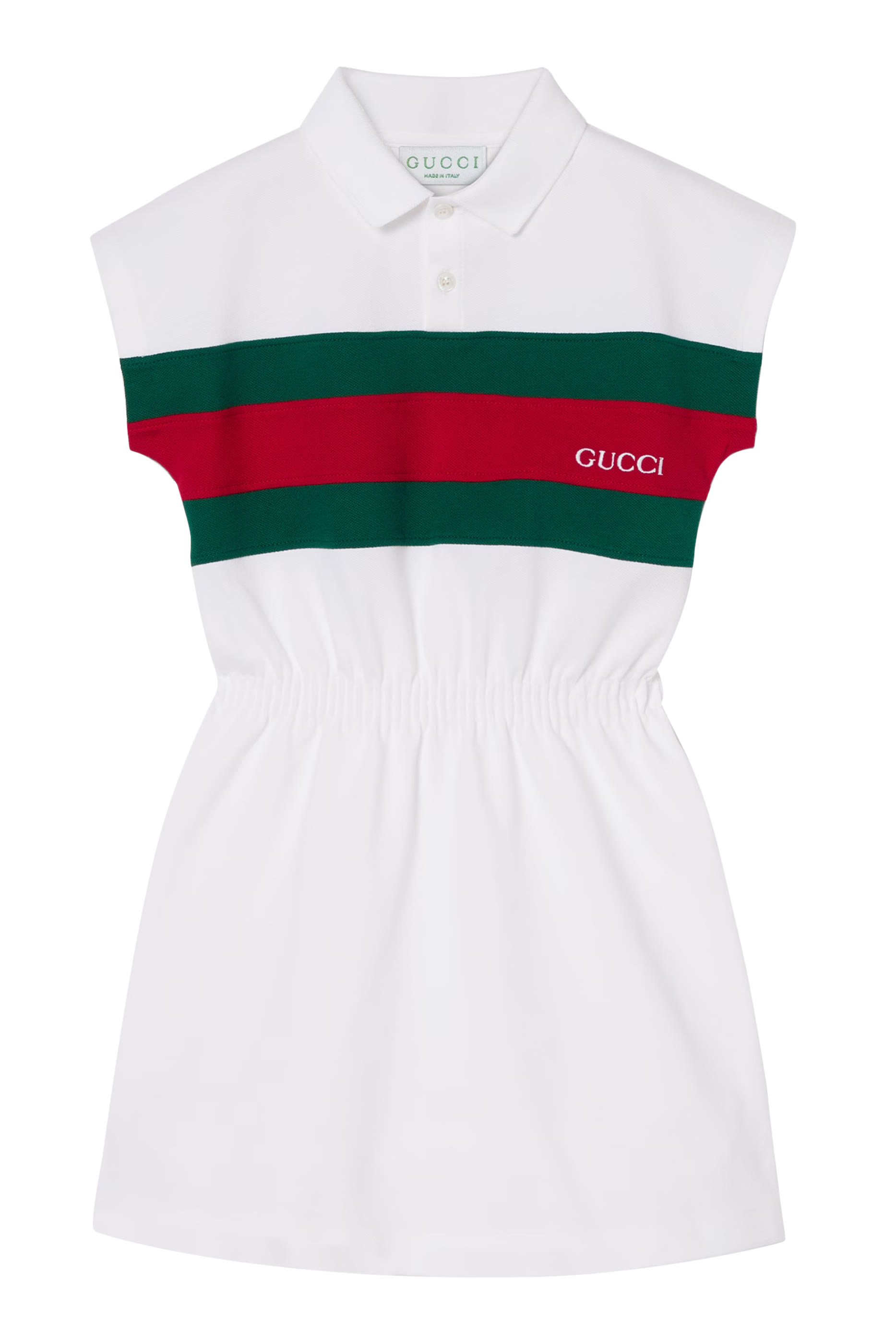 فستان بشريط ويب قطن للأطفال