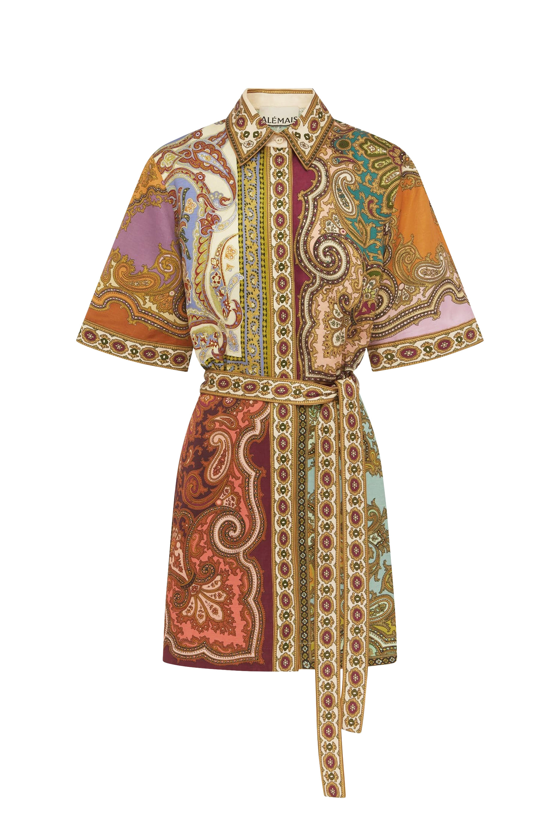 فستان كليمنزا قصير مقسم