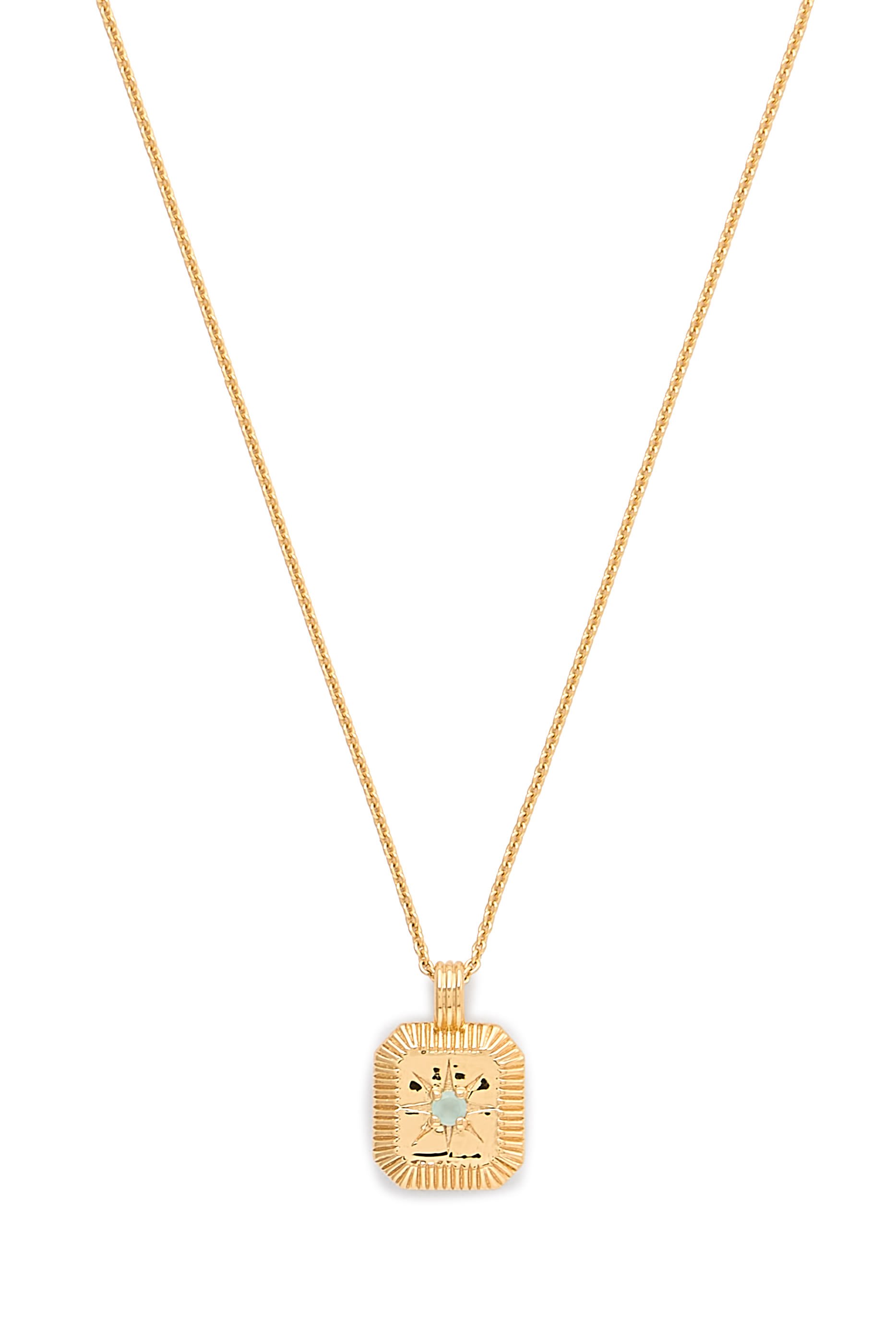 قلادة بدلاية مرصعة بحجر فلكي ومحفورة على شكل نجمة