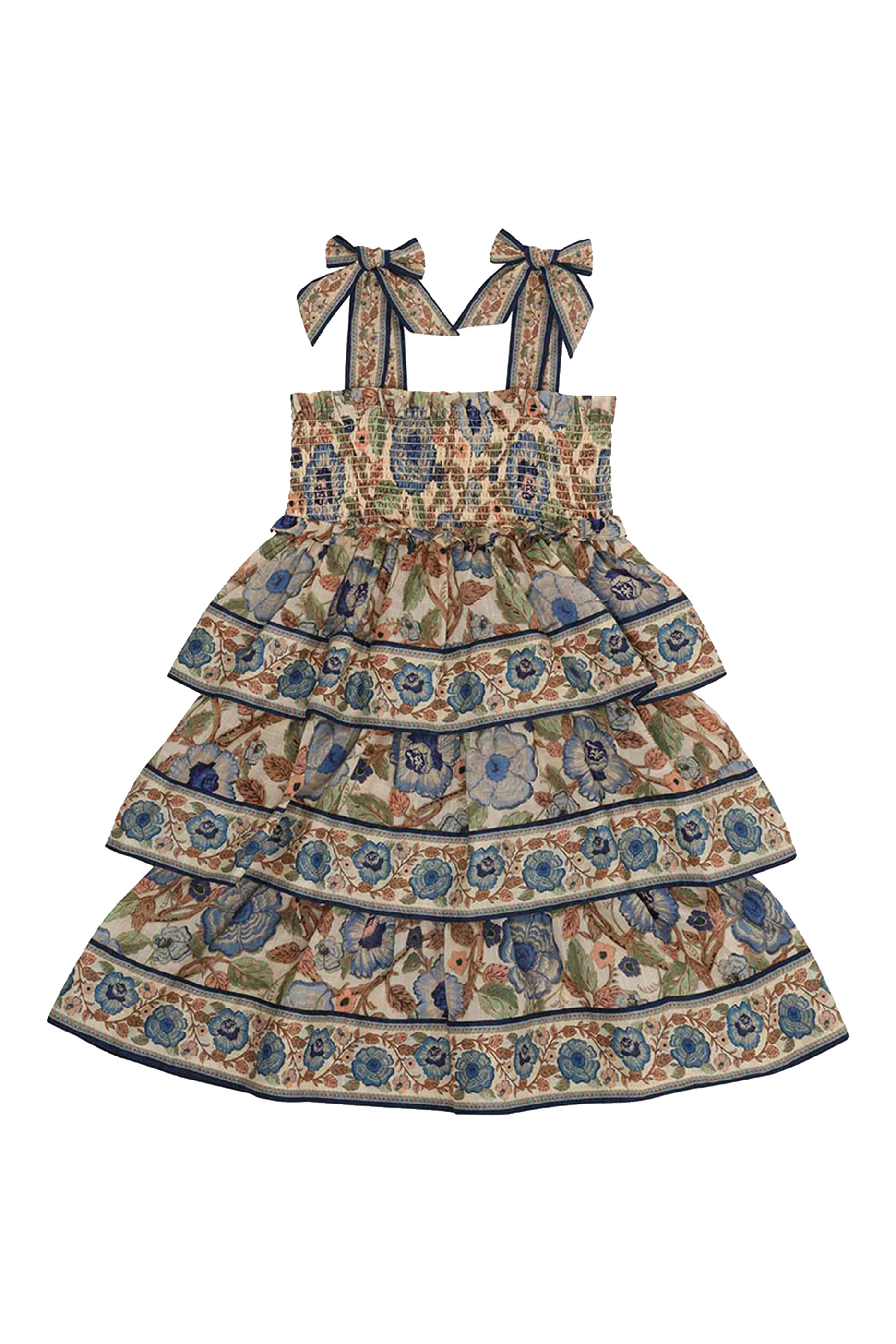 فستان جوني بطبقات كشكش للأطفال