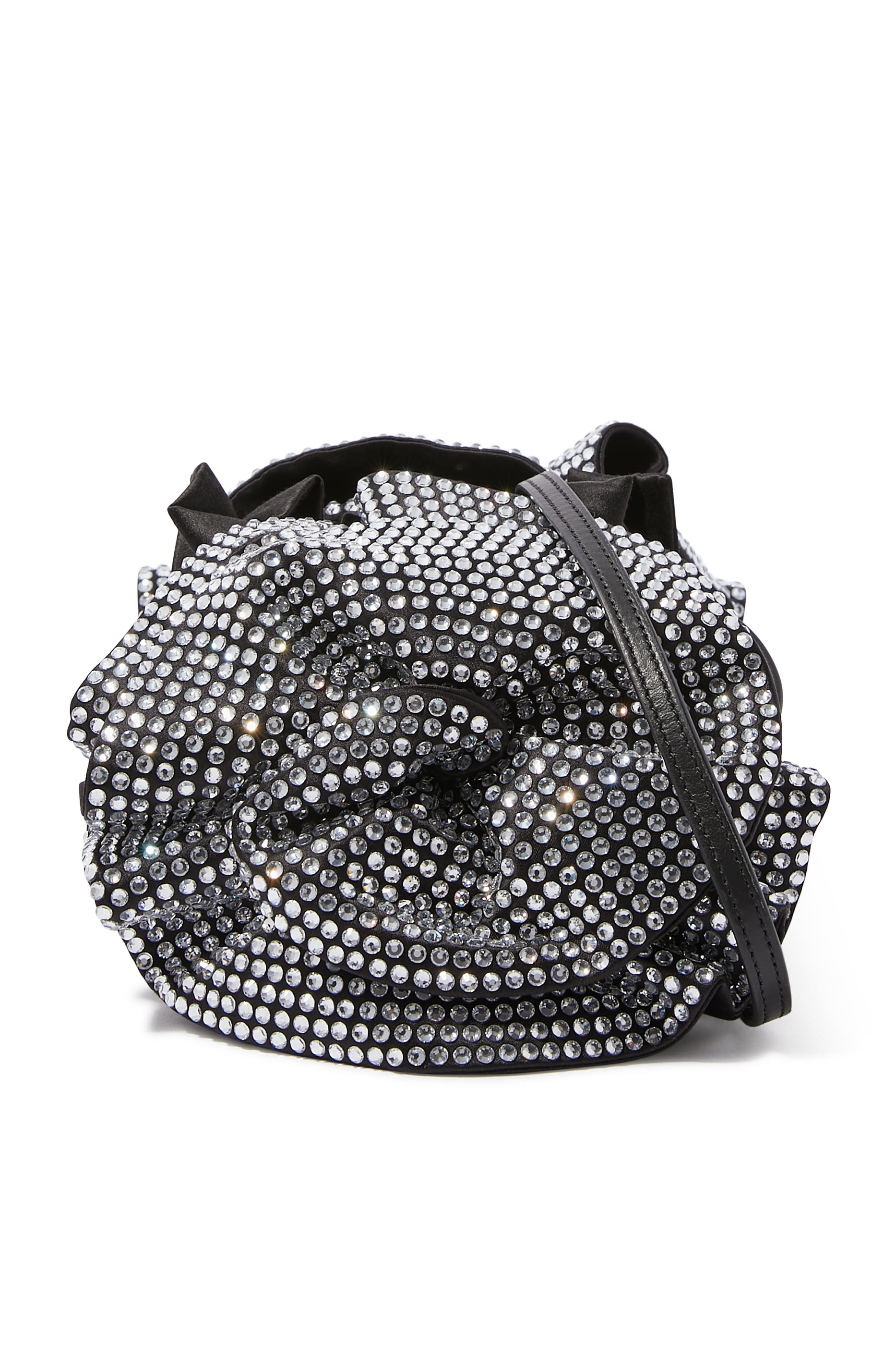 حقيبة كتف مرصعة بالكريستال