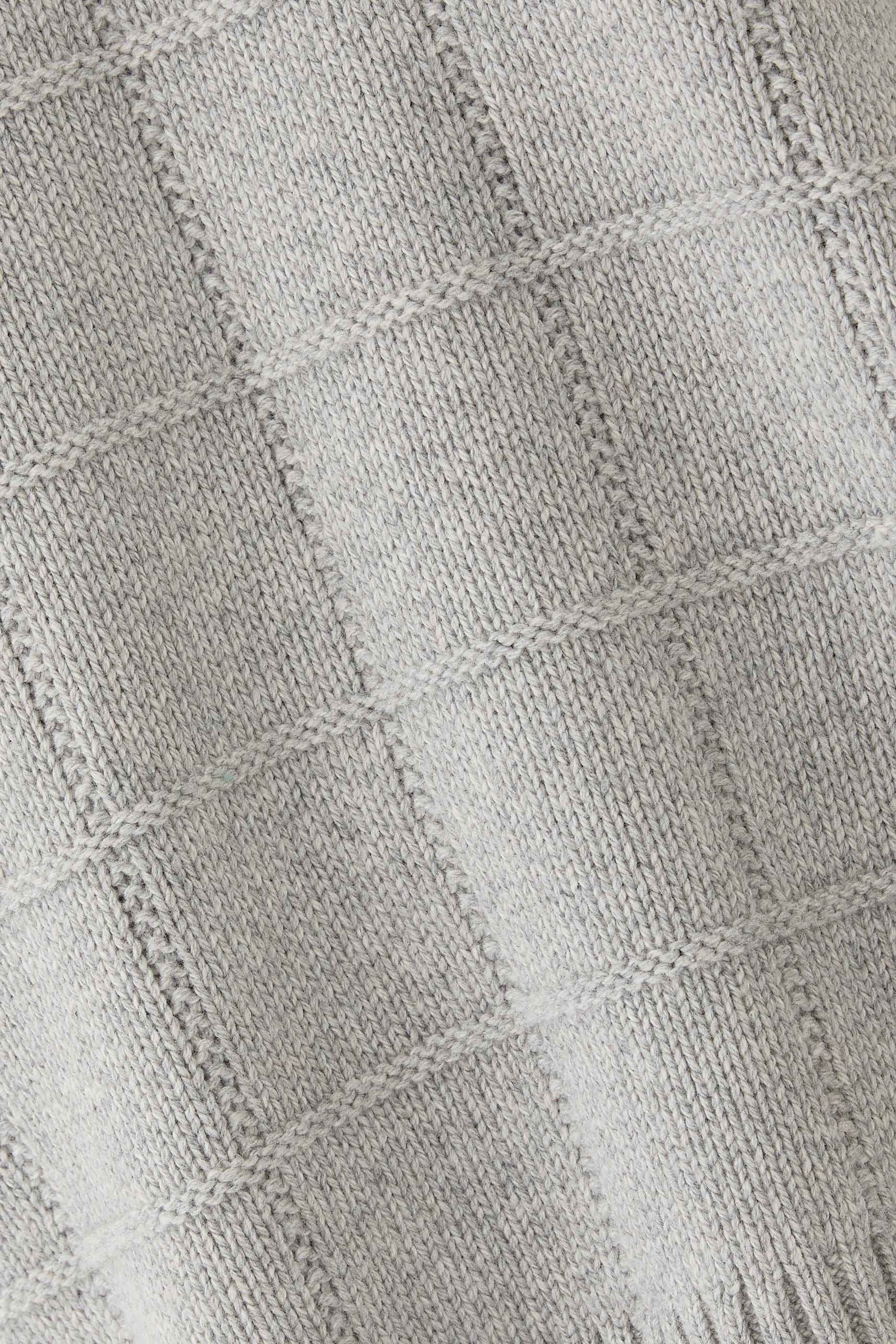 بلوزة بياقة ضيقة قطن وكشمير معاد تدويره