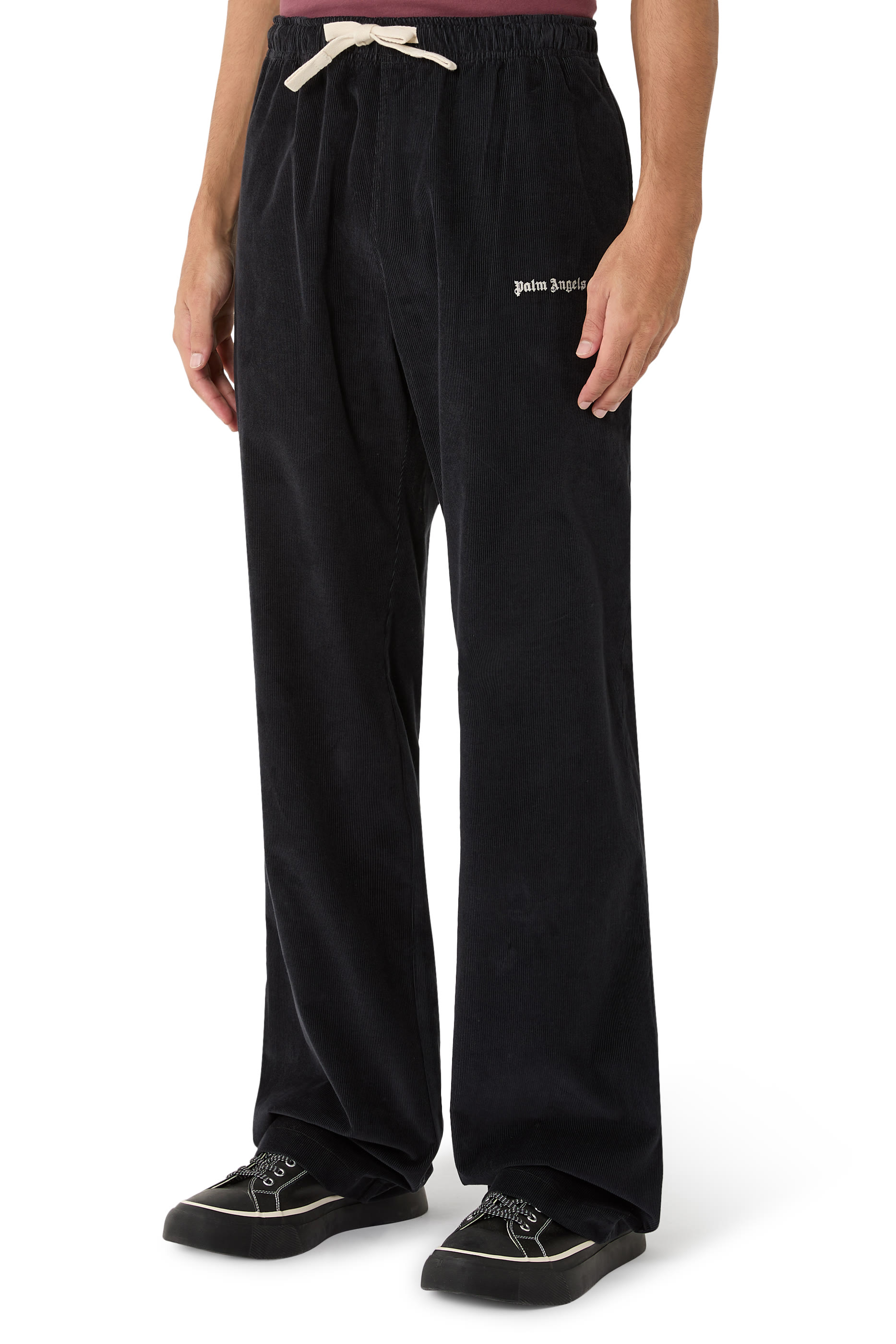 بنطال رياضي مطرز بشعار الماركة كلاسيكي