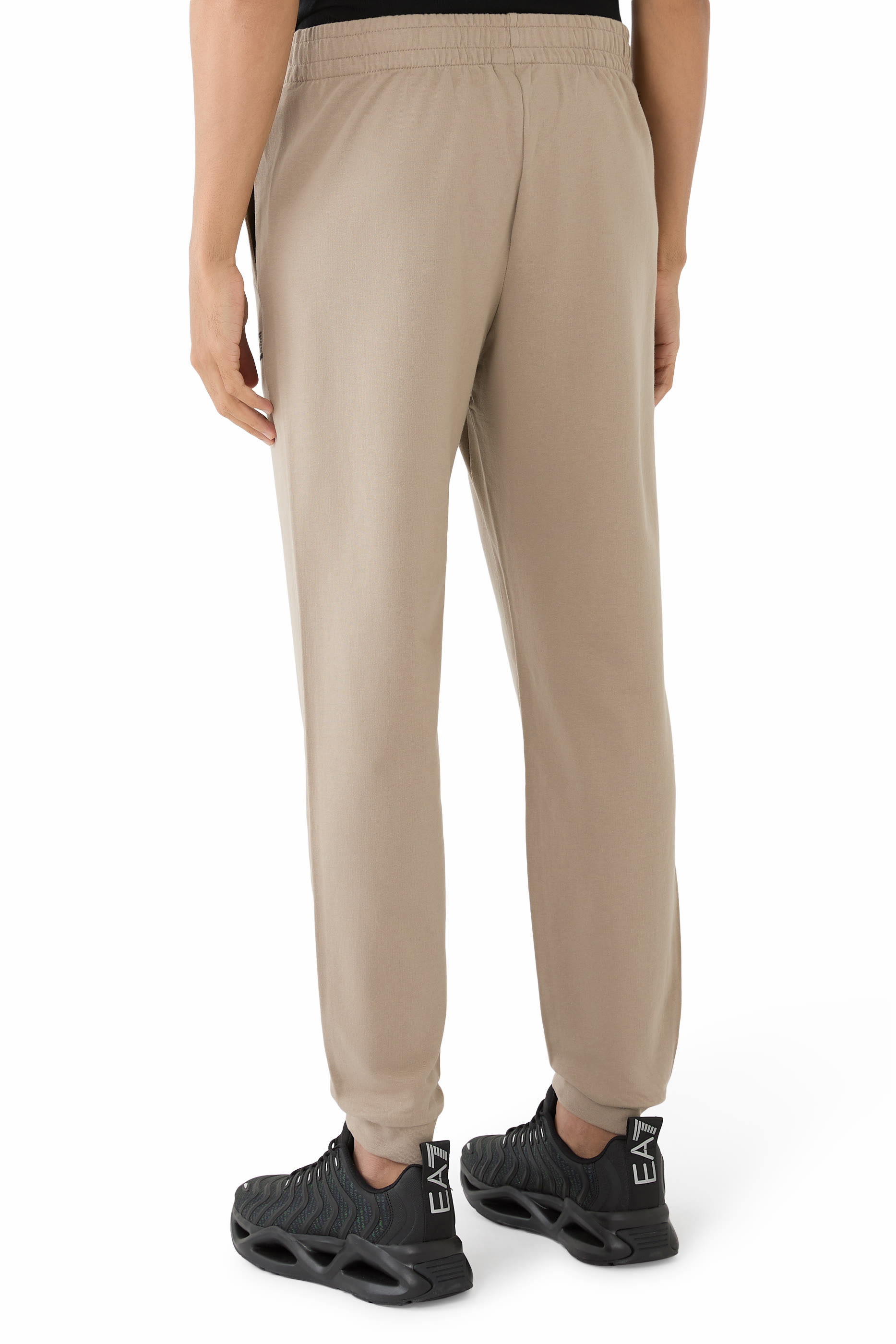 بنطال رياضي بشعار الماركة قطن