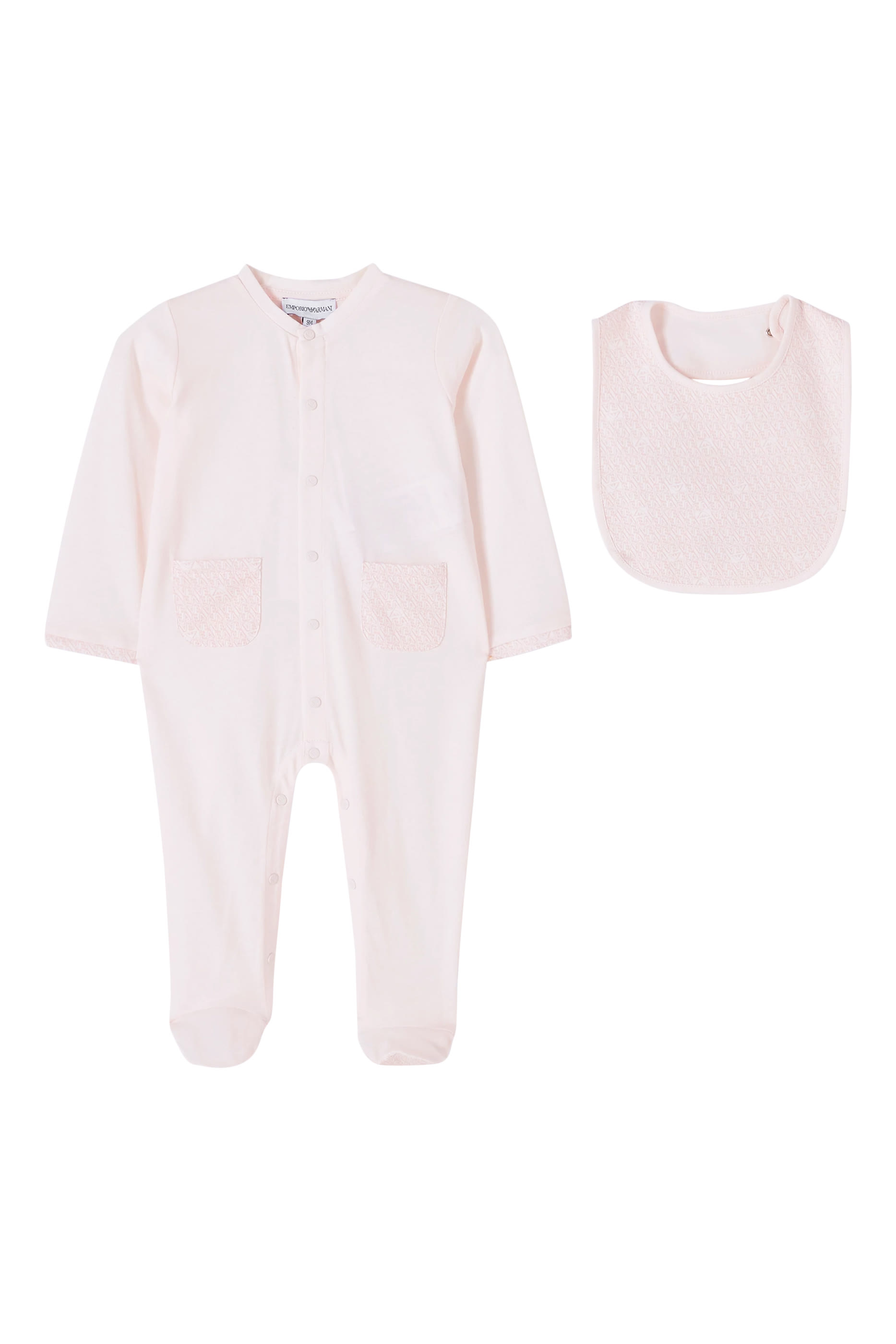 طقم بيجامة ومريلة بشعار الماركة للأطفال