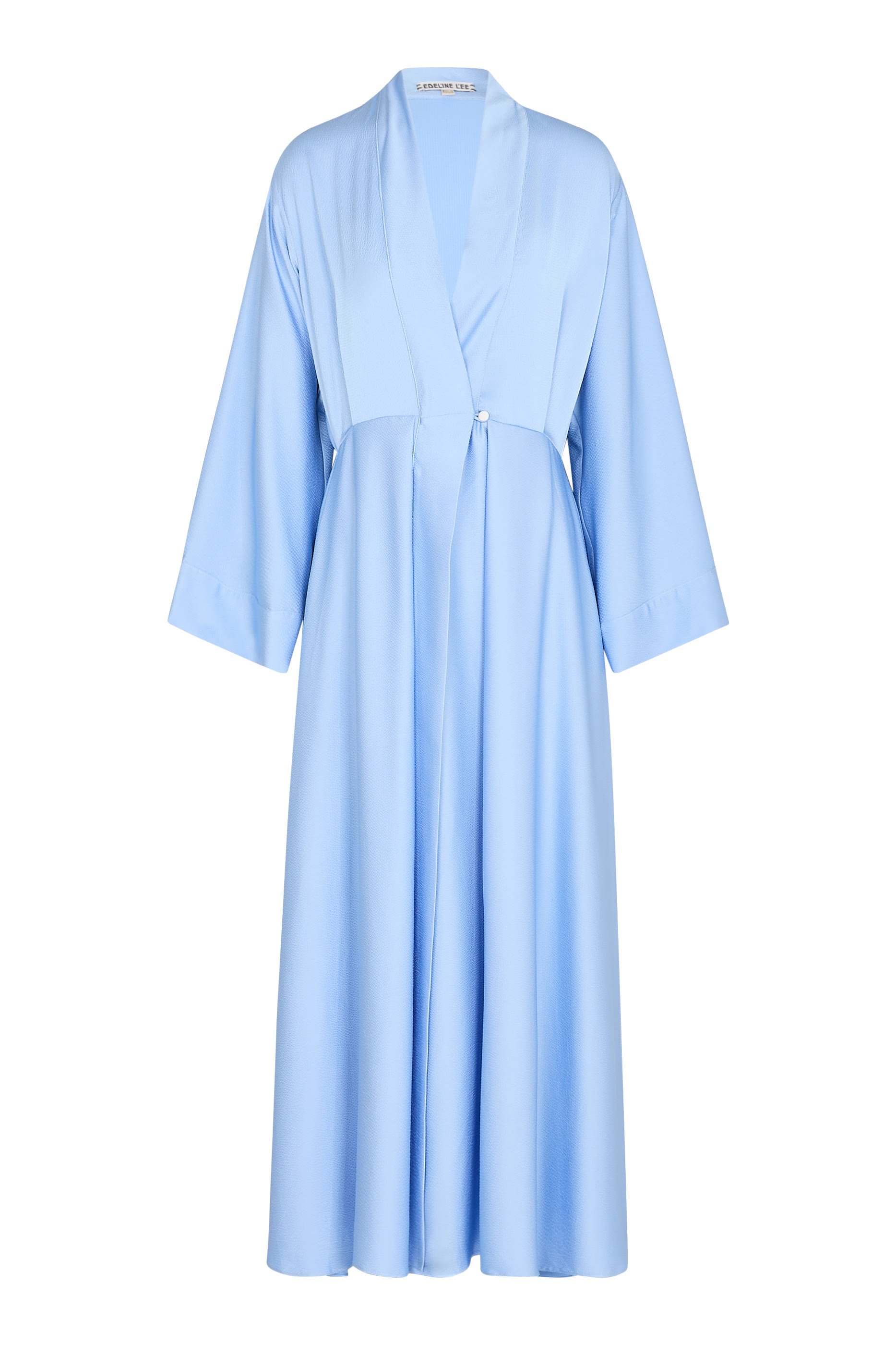 فستان بأكمام طويلة بتصميم ملفوف متماثل