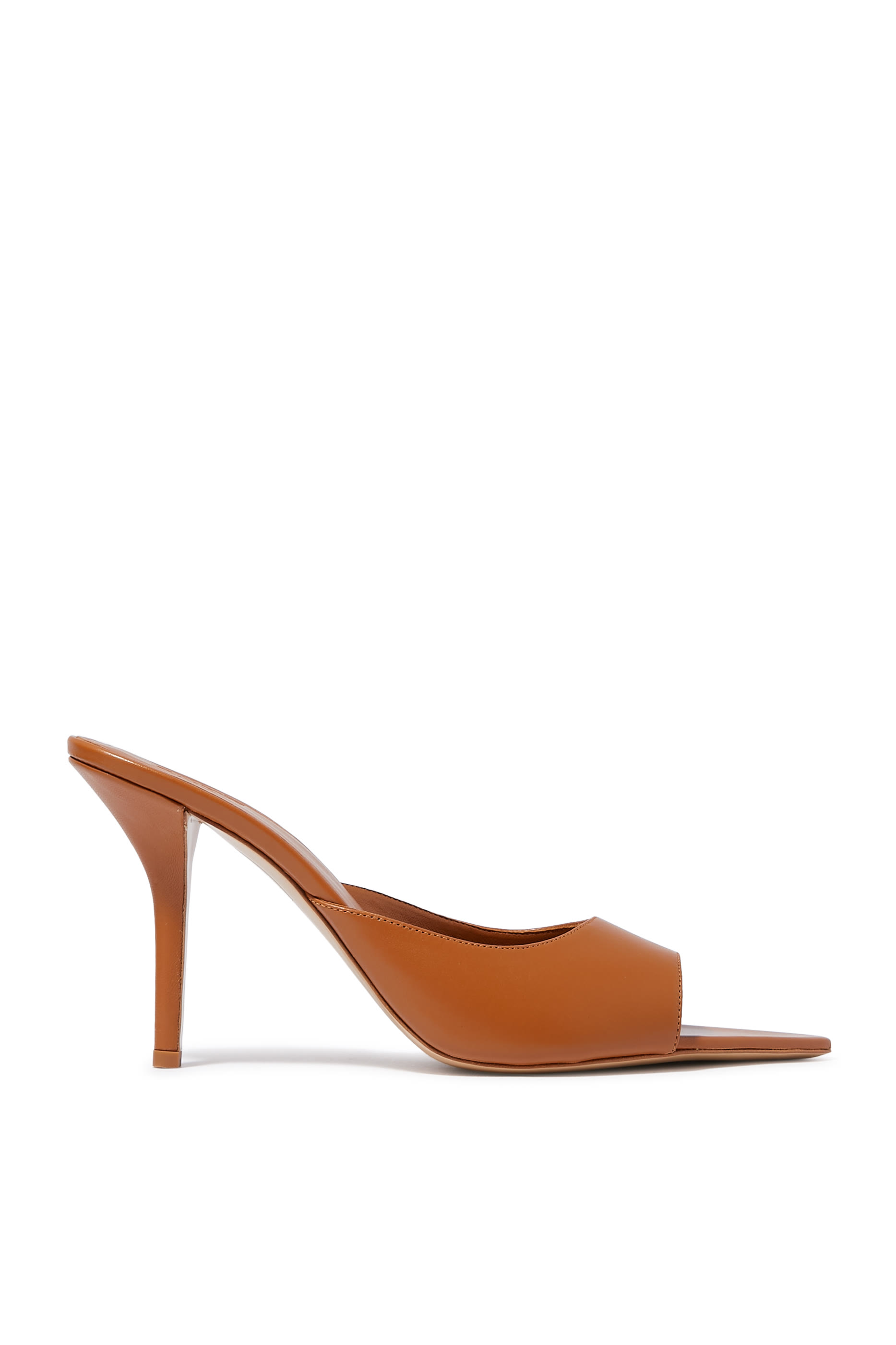 حذاء بيرني 80 مفتوح من الخلف جلد عاكس