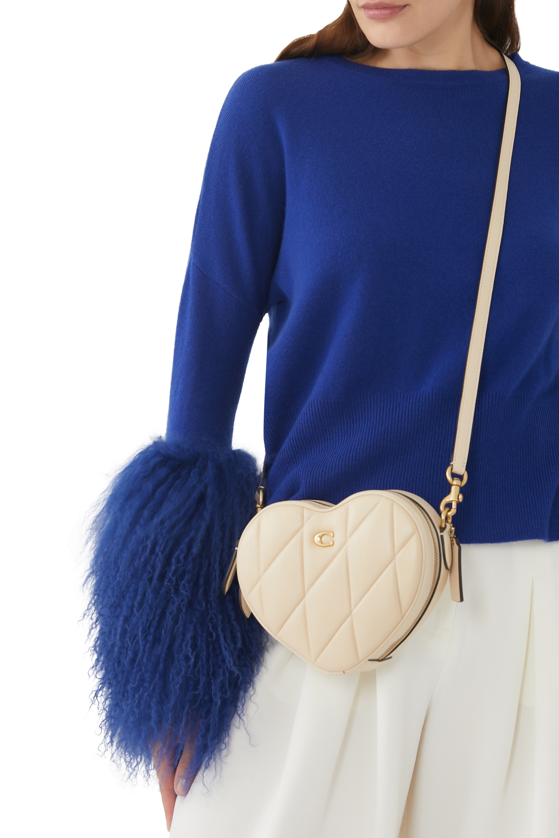 حقيبة كروس صغيرة بتصميم قلب