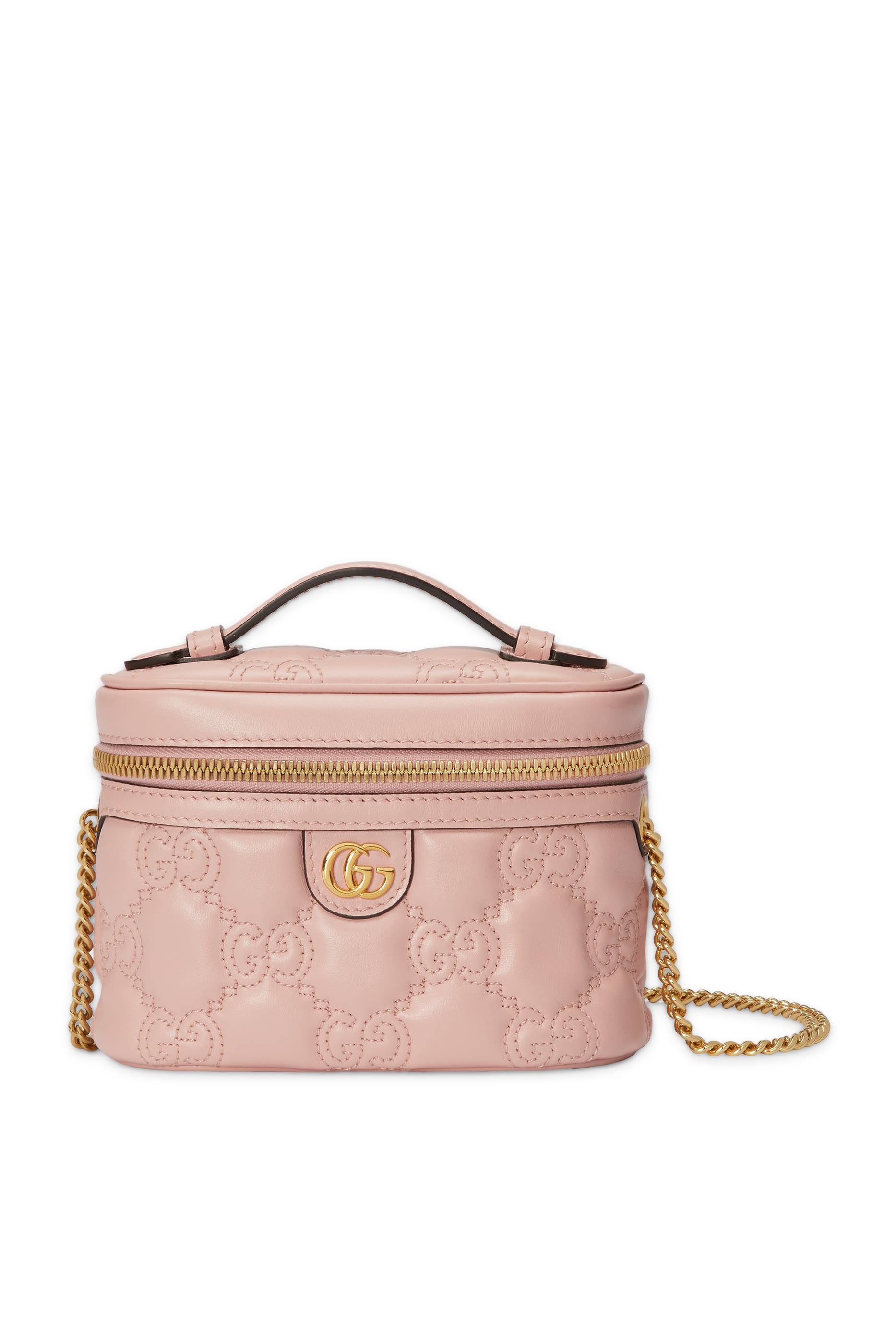 حقيبة صغيرة مبطنة بنقشة حرفي شعار الماركة ويد علوية