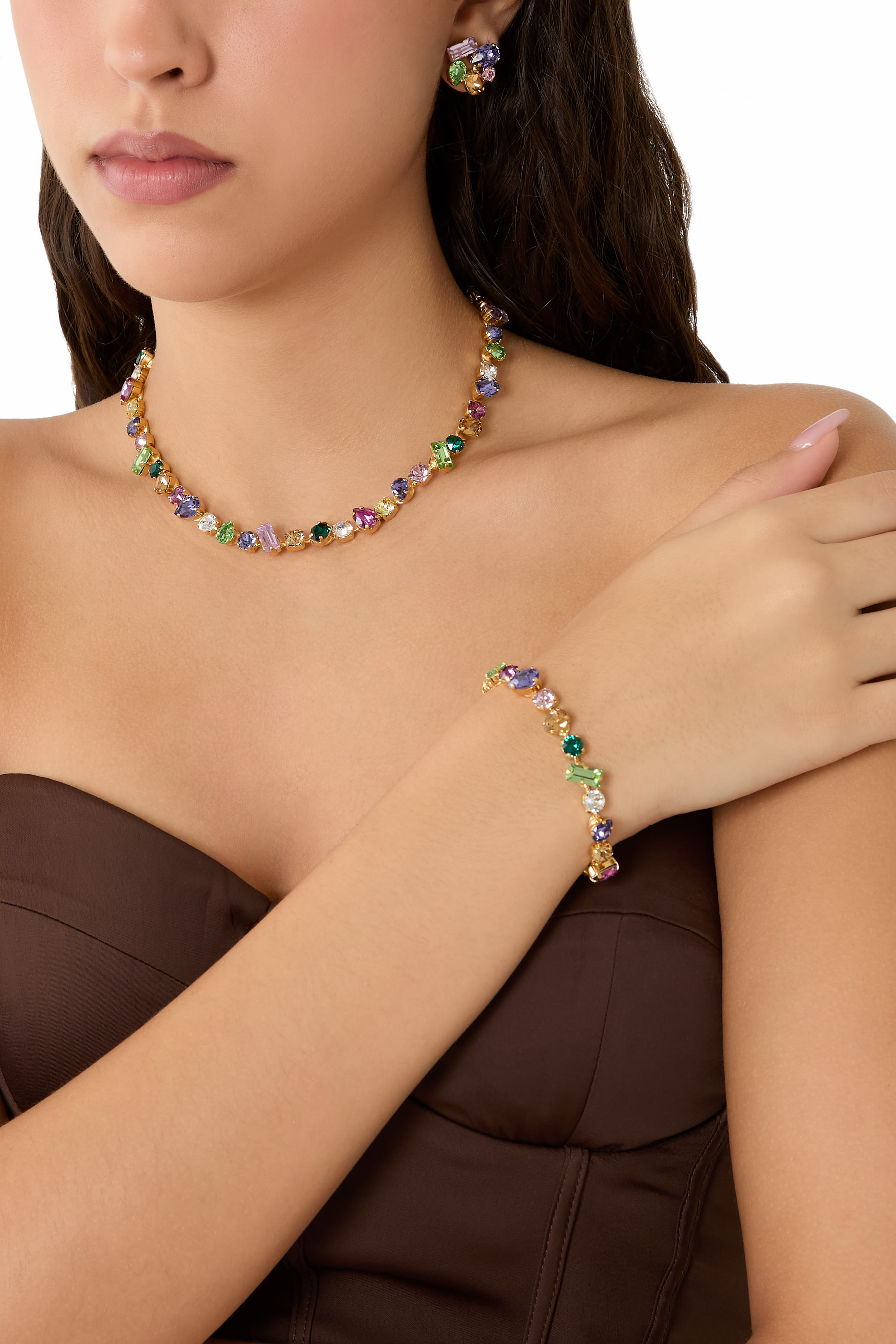 أقراط نويل بأحجار