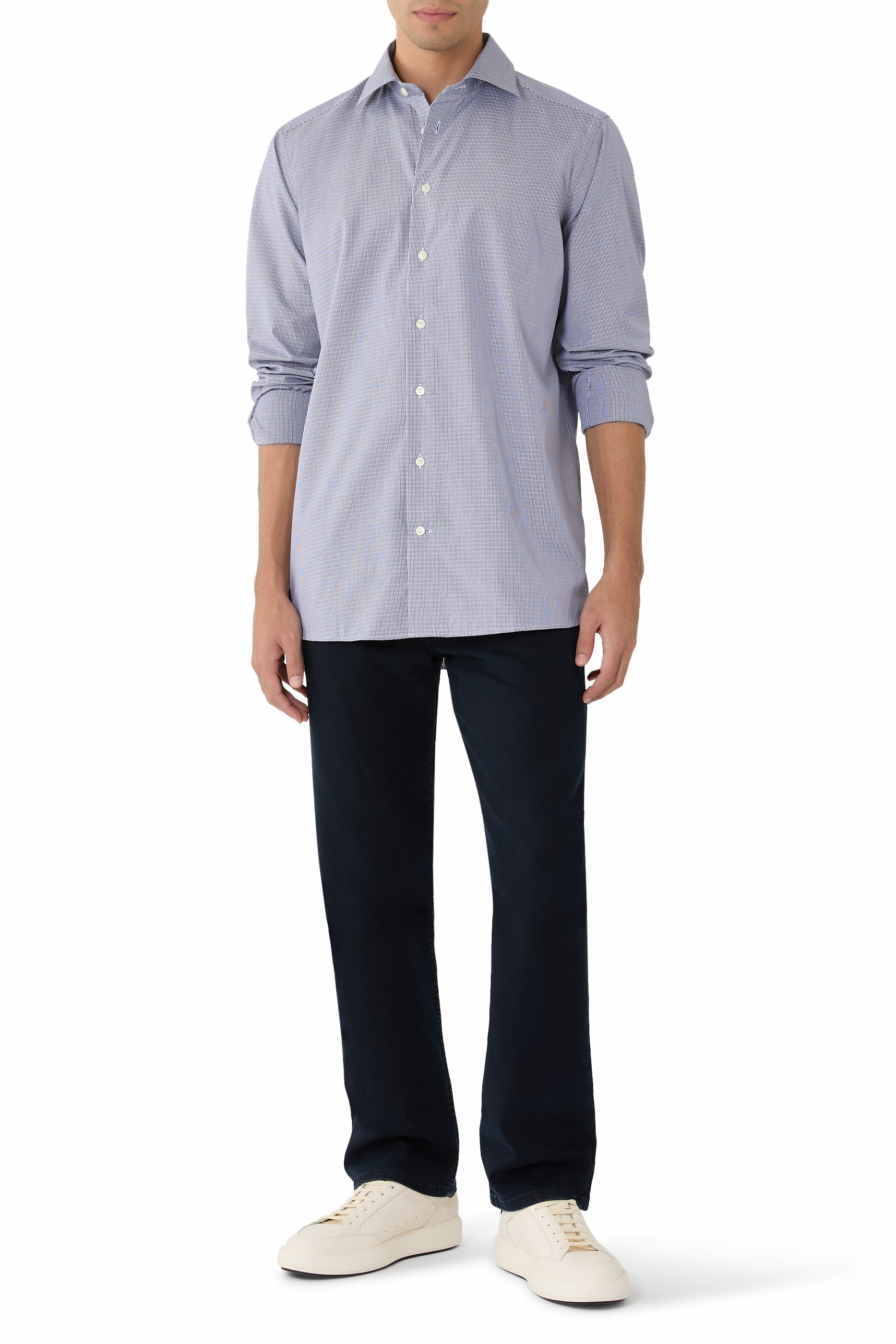  Semi Solid Signature Dobby Shirt