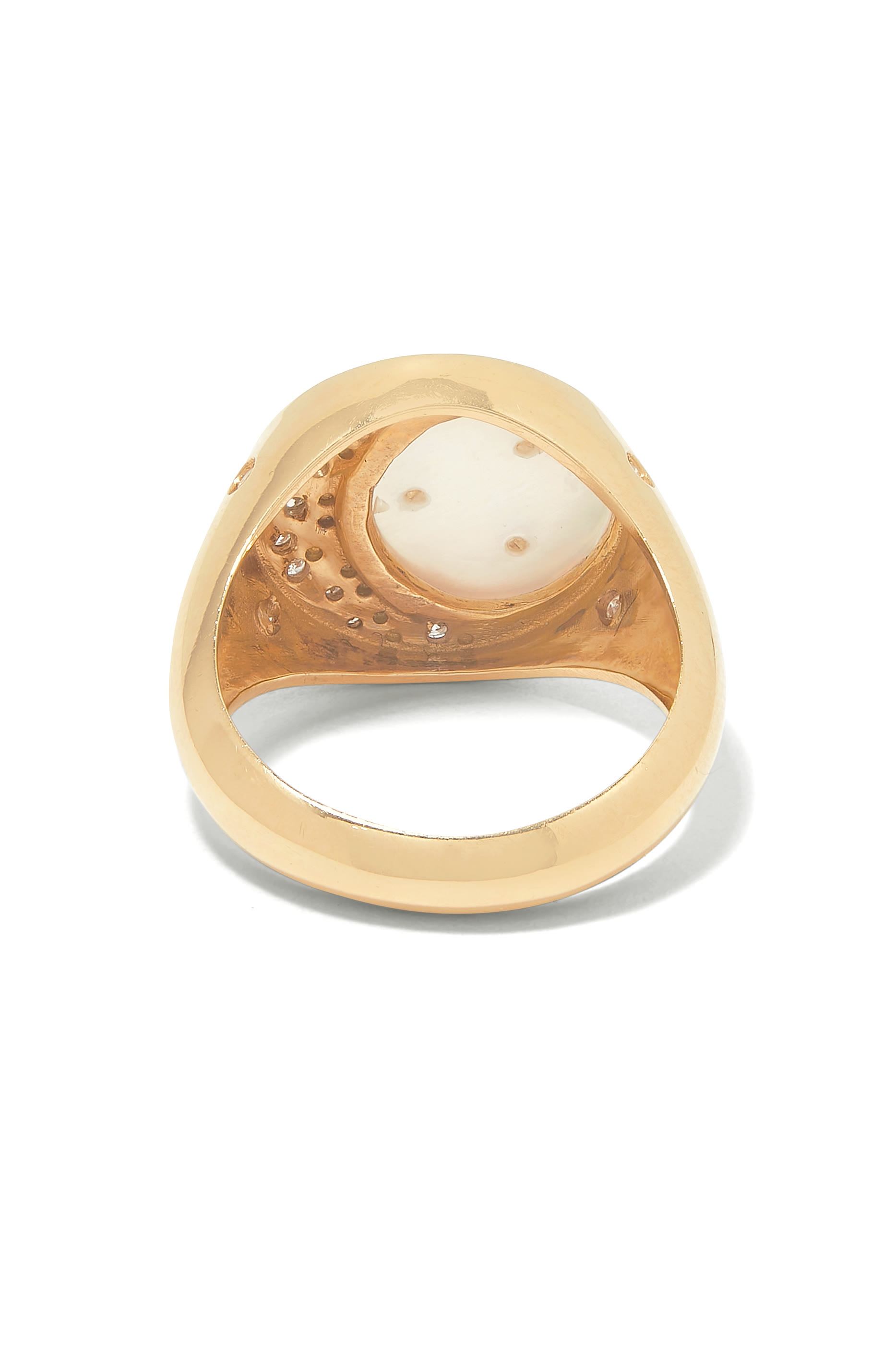 Moonlight Ring, 18k Yellow Gold & Diamonds