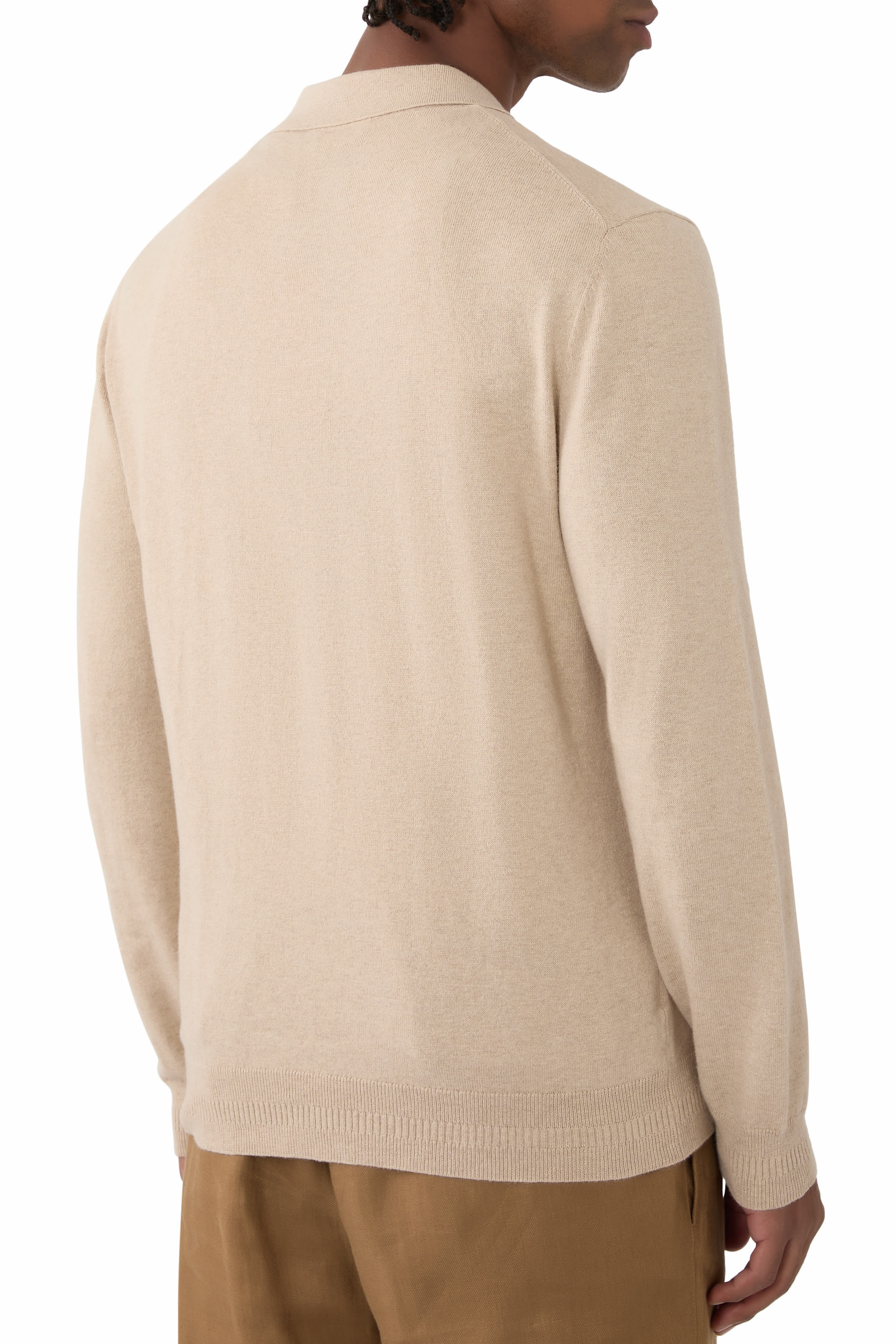 قميص بولو تيو قطن وكشمير