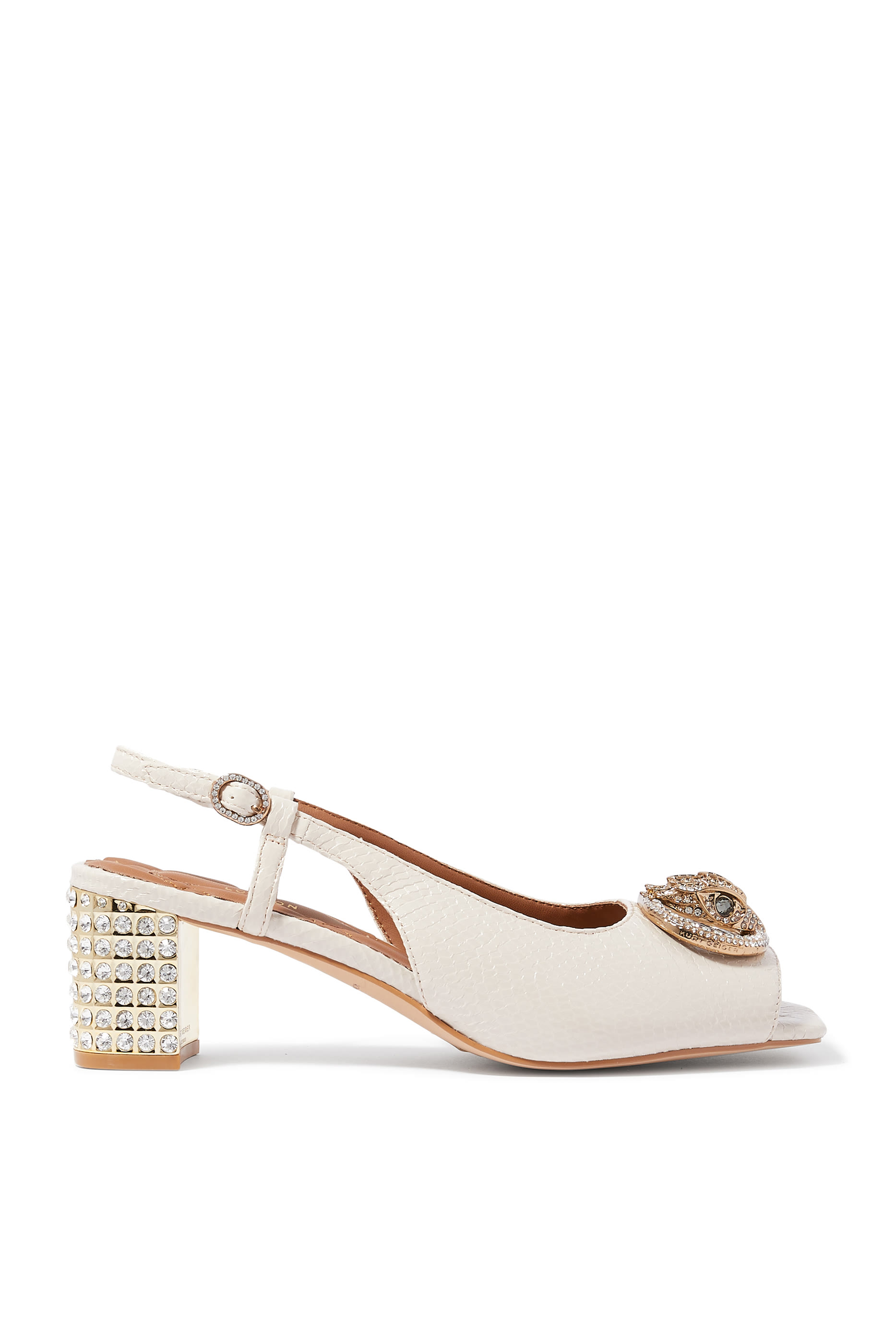 حذاء تشيليسا بكعب 60 ونعل عريض بسير خلفي