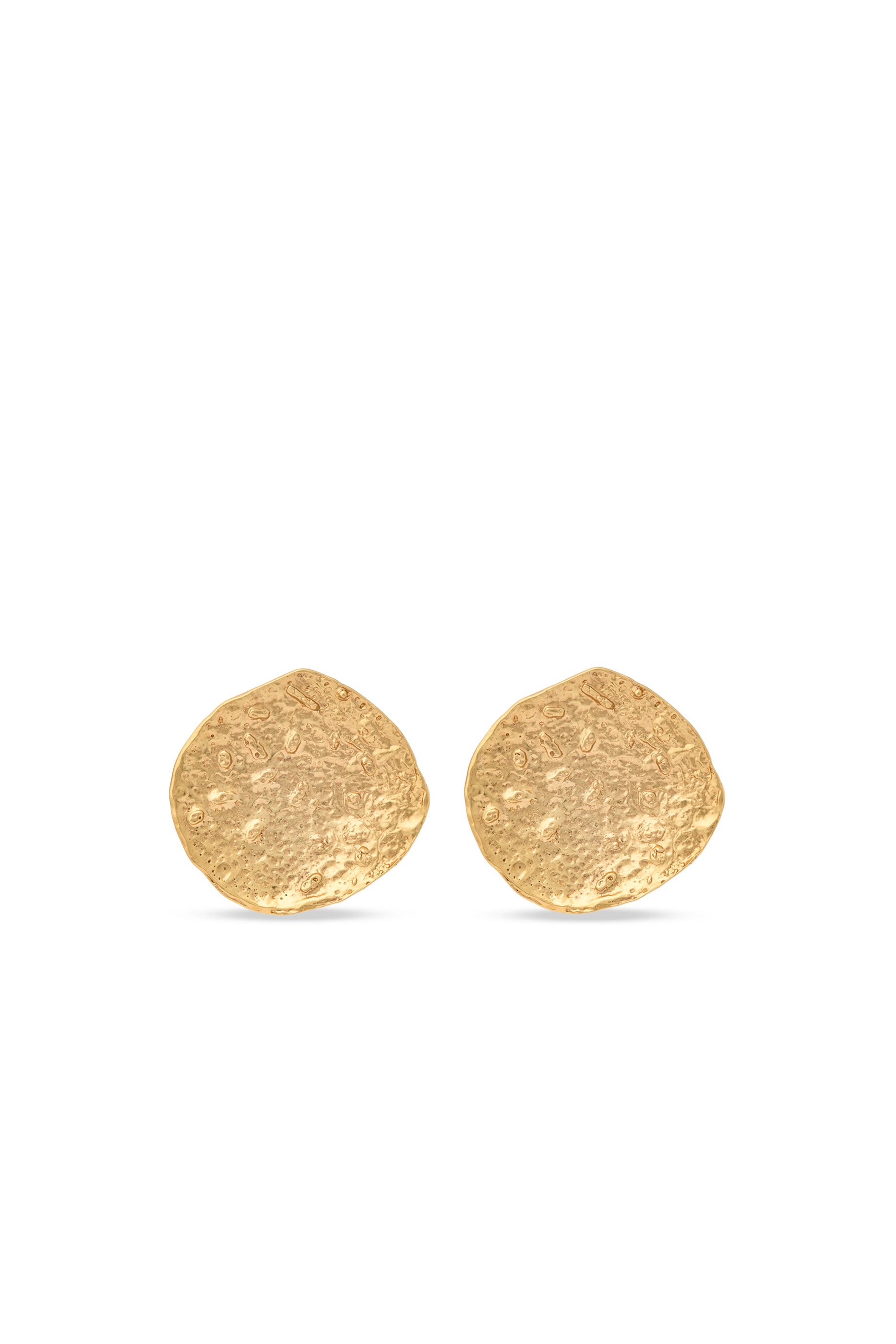 أقراط موون إكليبس، معدن مطلي بذهب عيار 24 قيراط