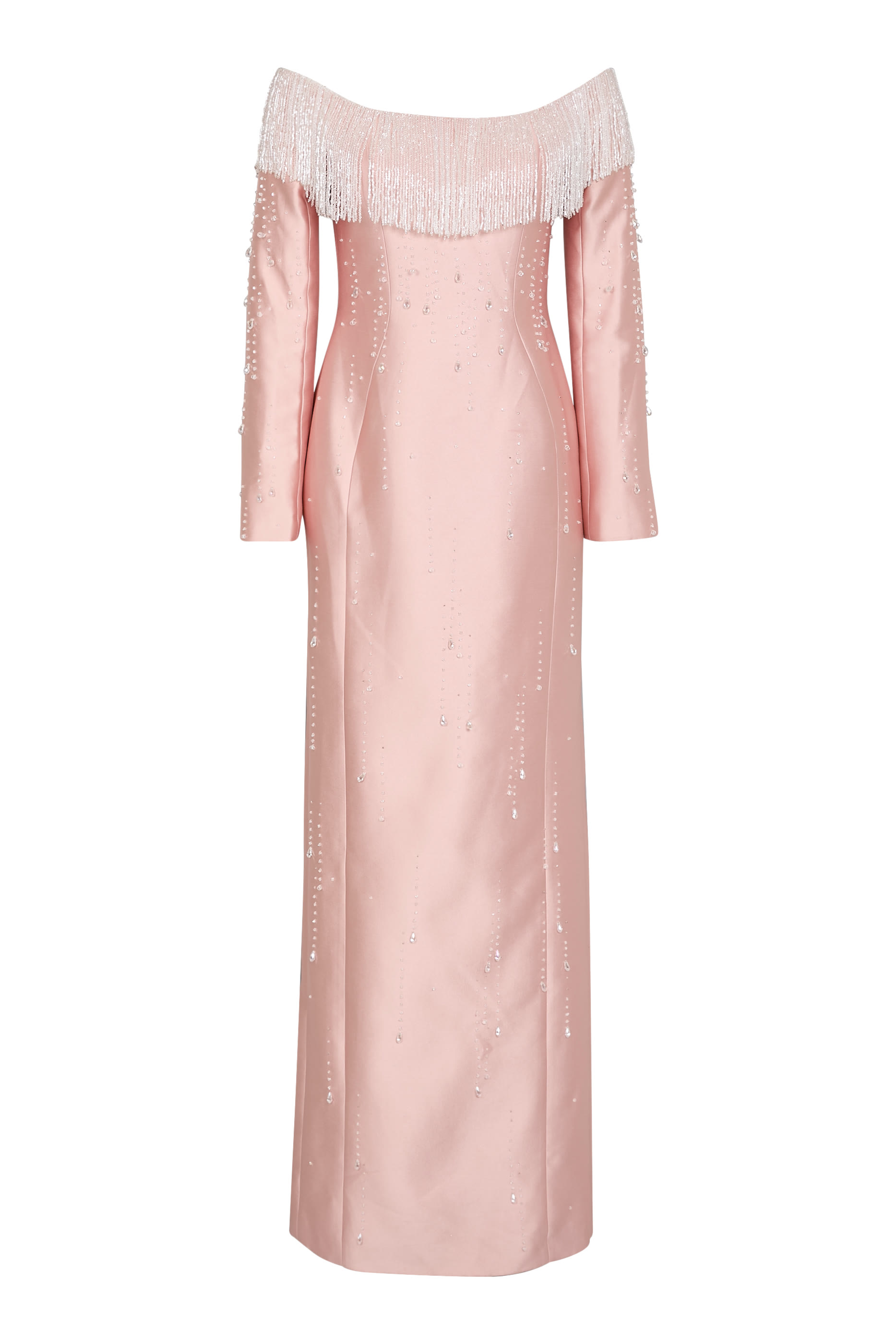 Talia Royal Embroidered Taffeta Gown