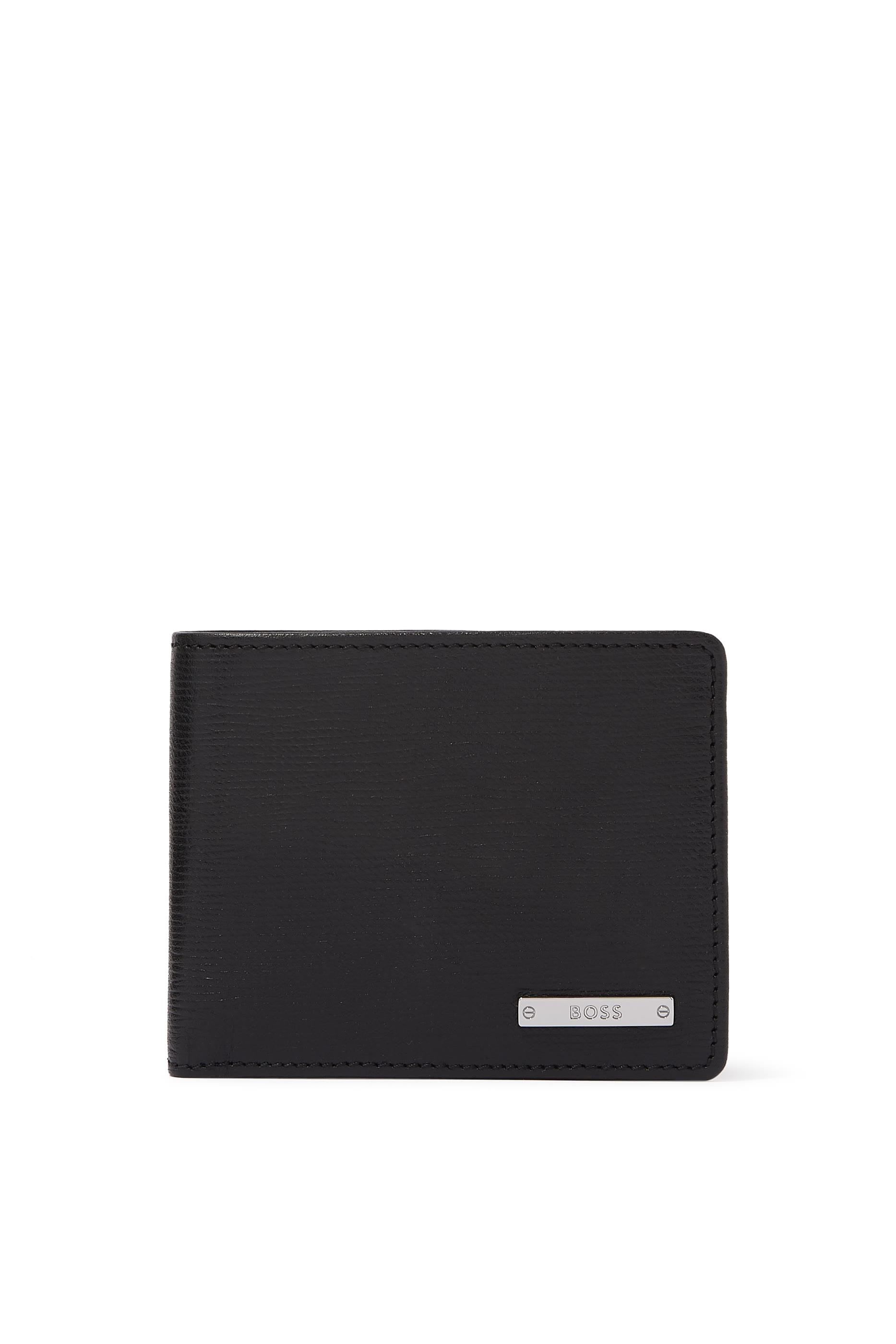 محفظة جلد إيطالي بشعار الماركة