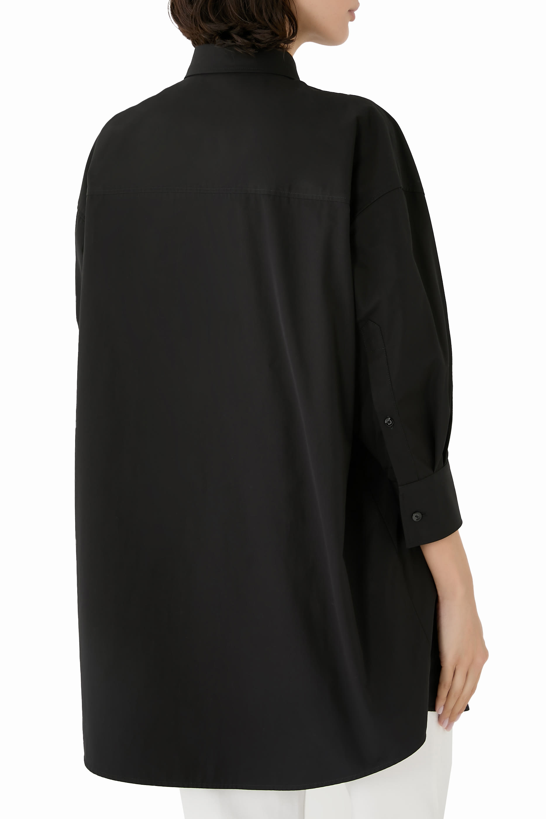 قميص مطرز قطن بوبلين