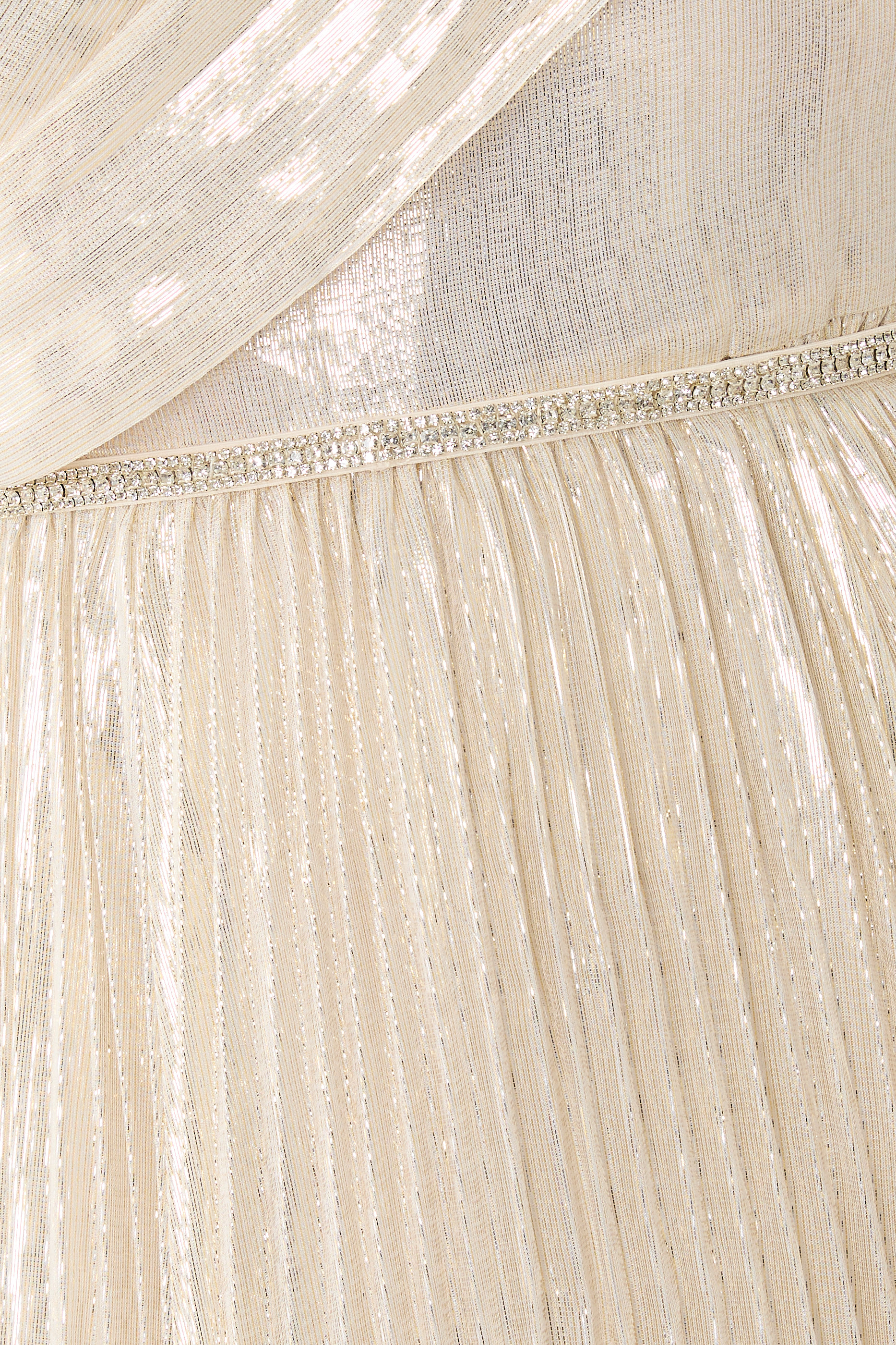 فستان طويل شيفون لامع