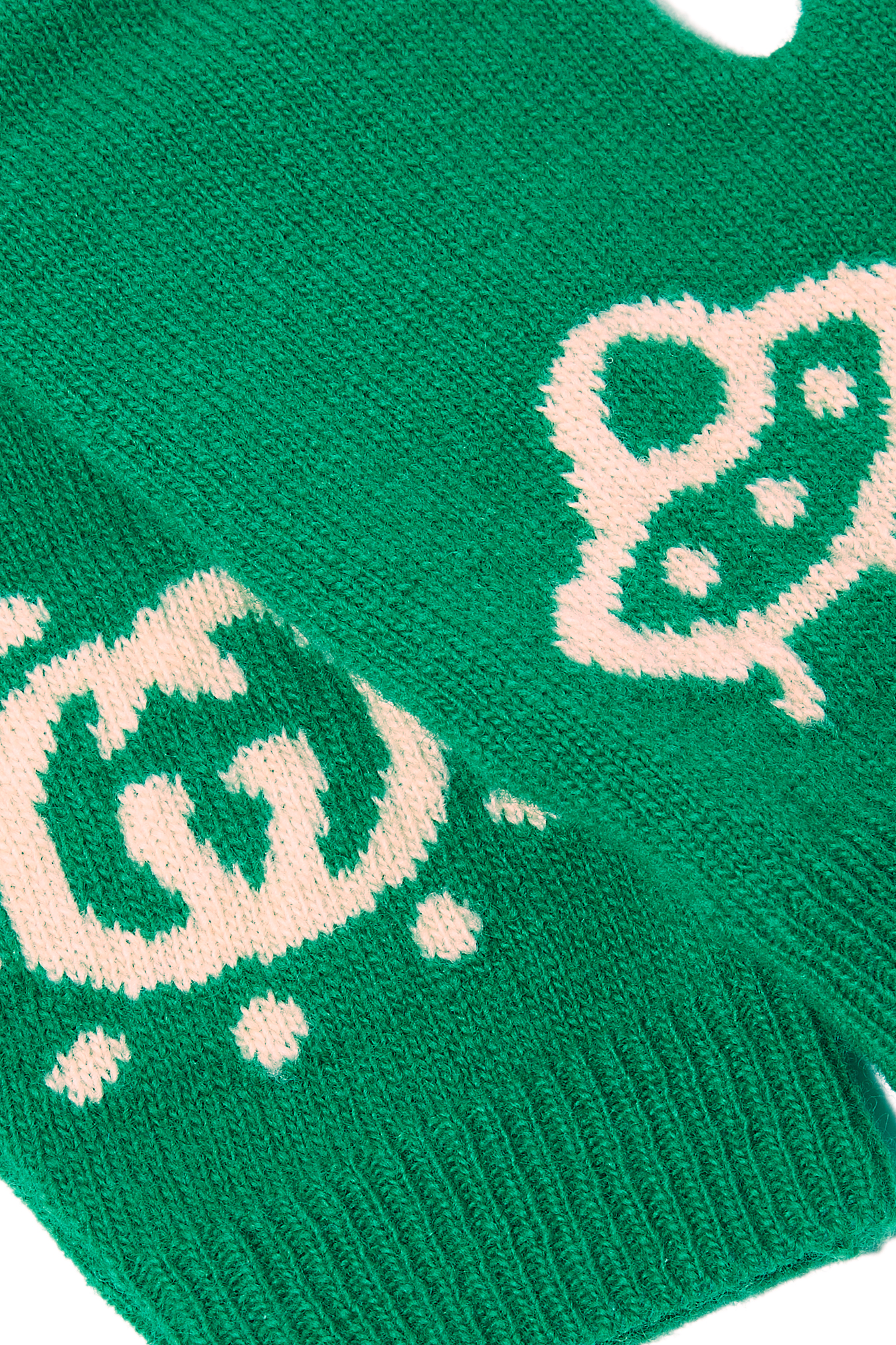 قفازات للأطفال مزينة بصحن طائر صوف