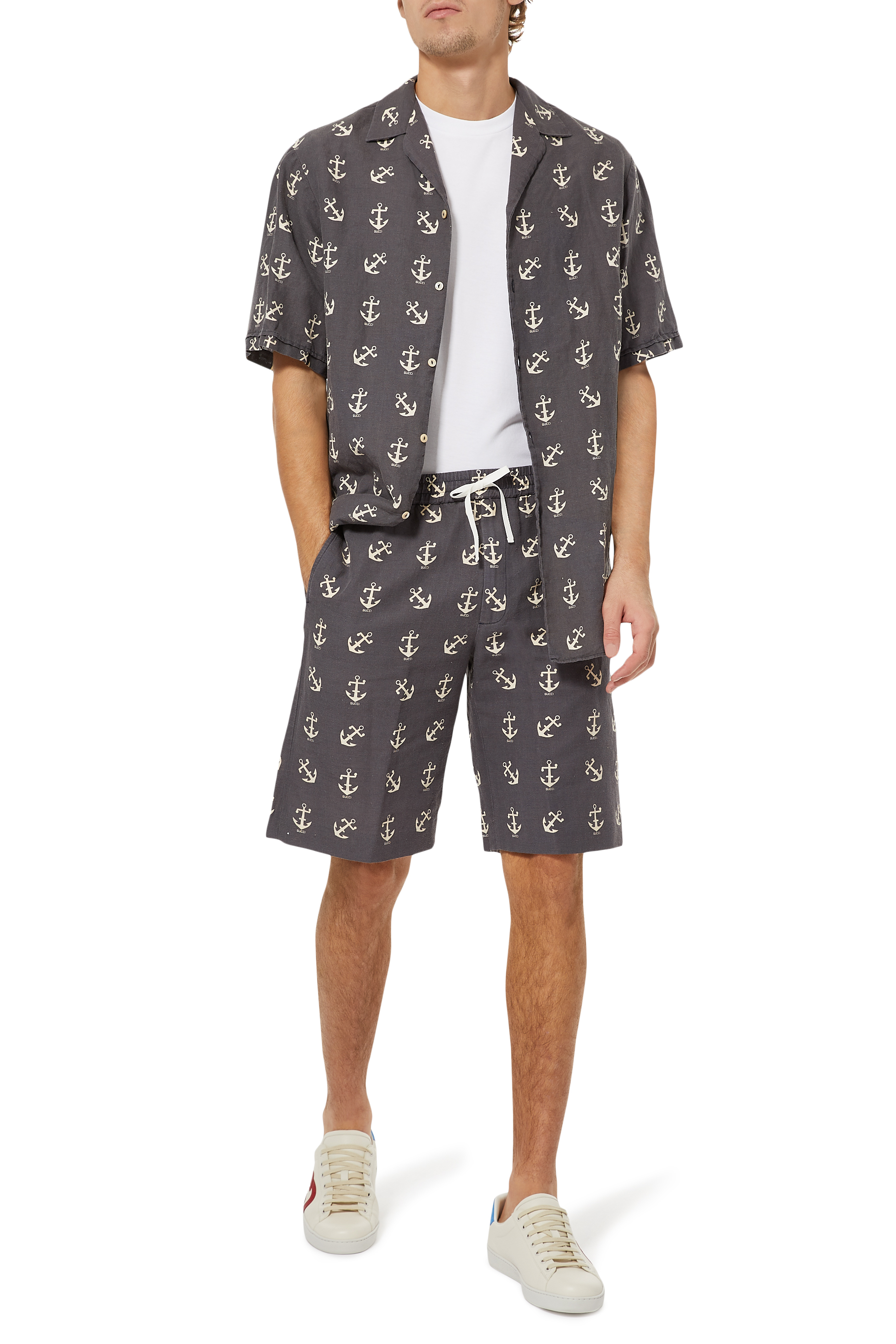 شورت بنقشة مرساة