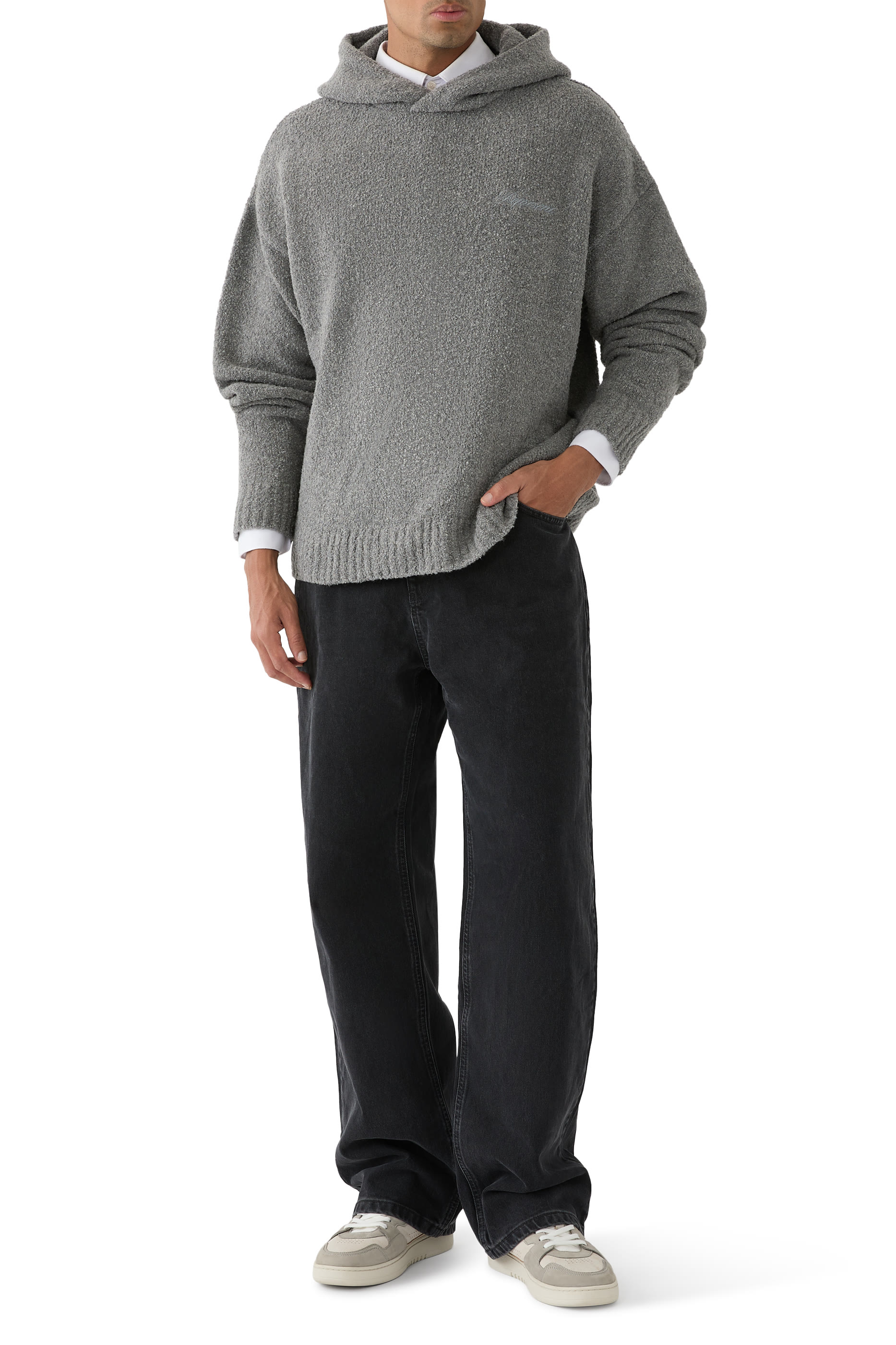 هودي قماش بوكليه ثقيل الوزن