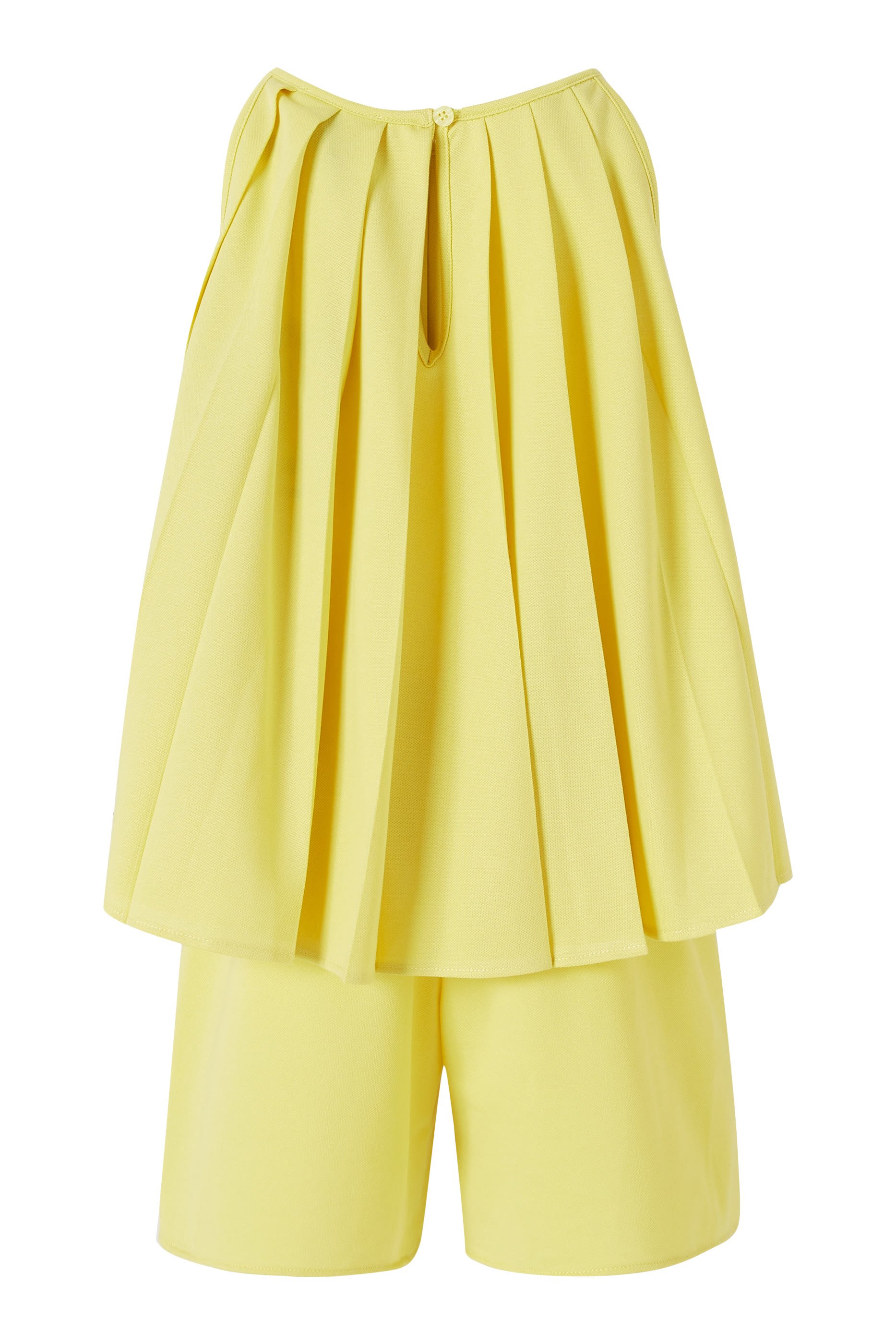 طقم بلوزة وشورت بطيات للأطفال