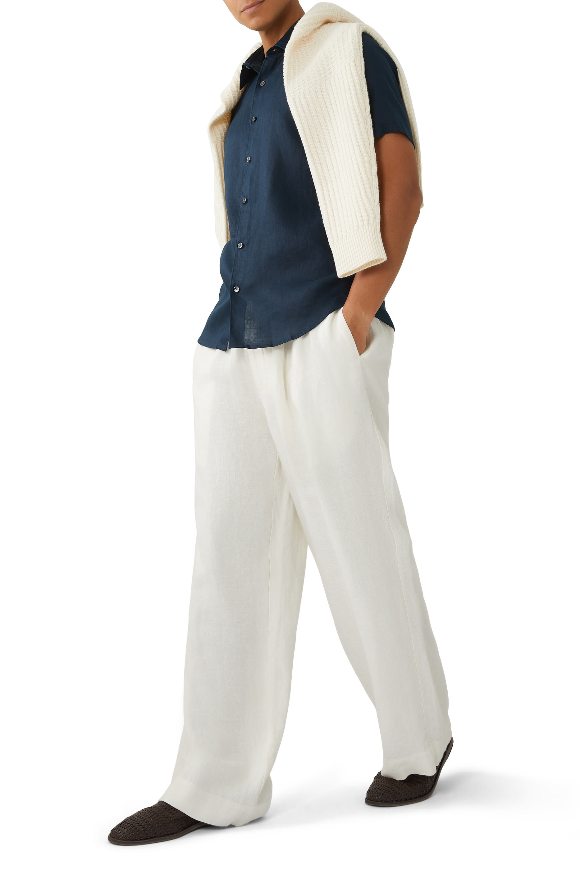 قميص ارفينغ مريح بأكمام قصيرة