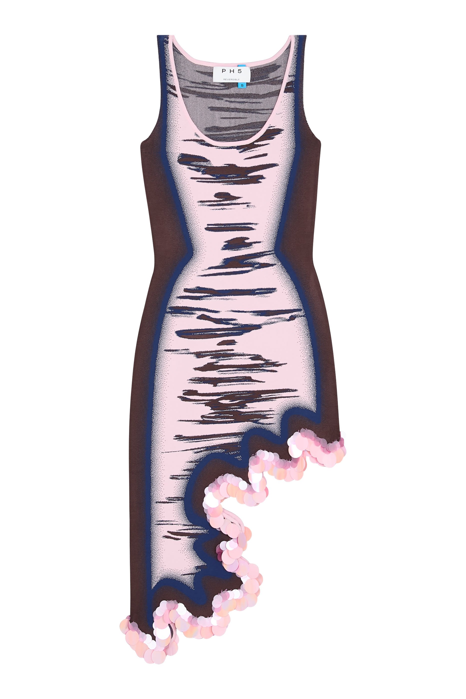 Robin Reversible Wavy Dress with Sequins