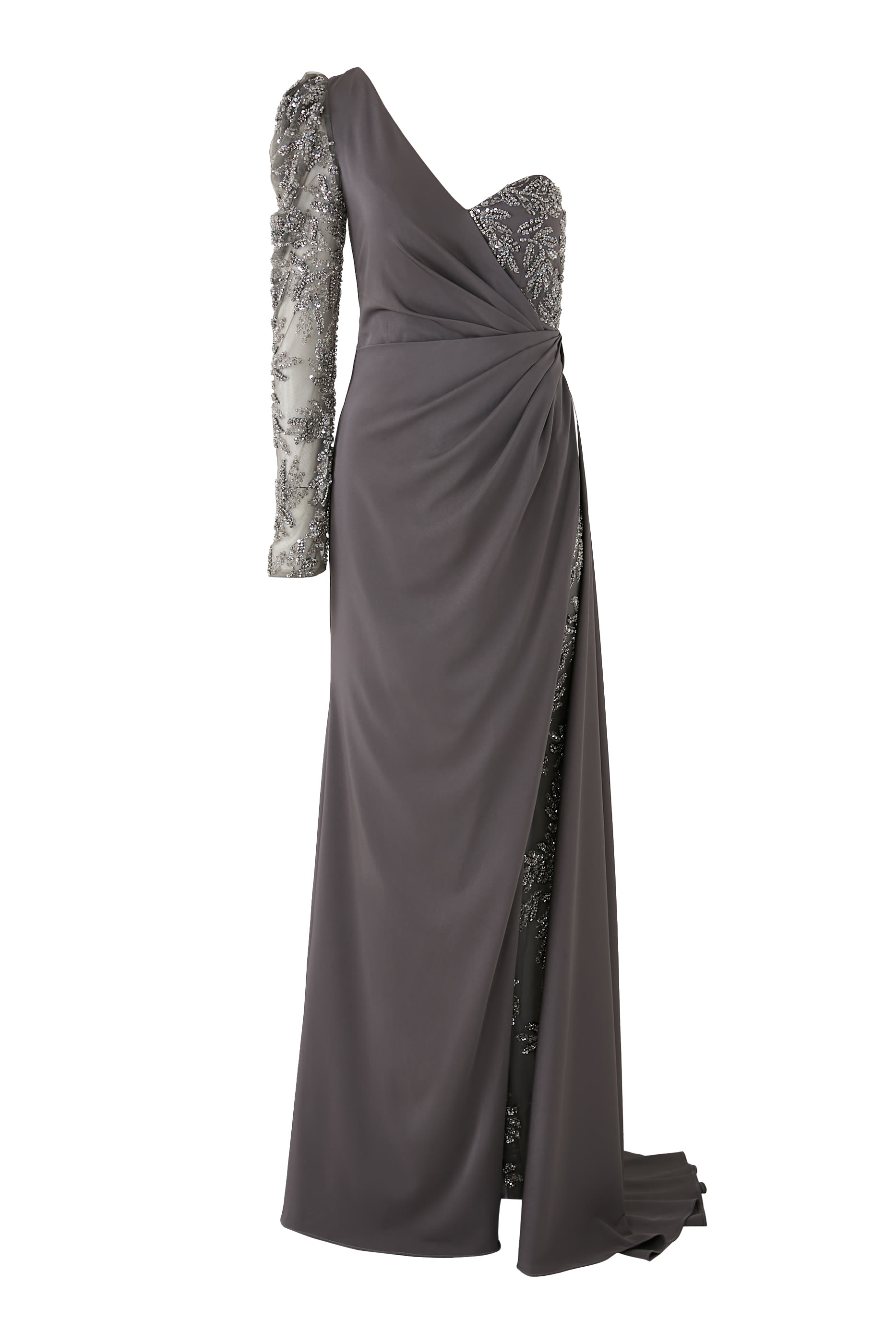 فستان سهرة بكتف مكشوف