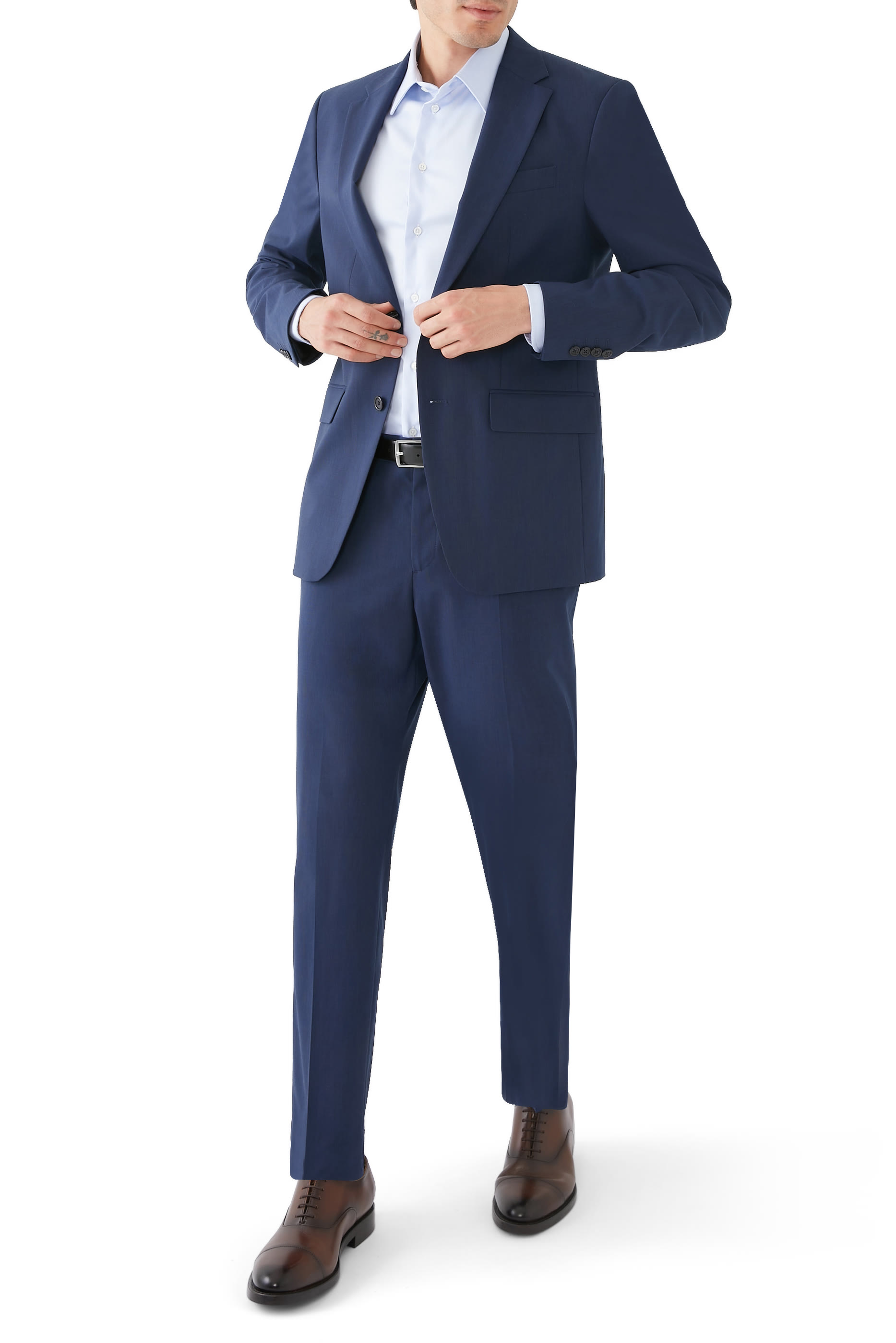 قميص كلاسيكي قطن خالي من التجعدات