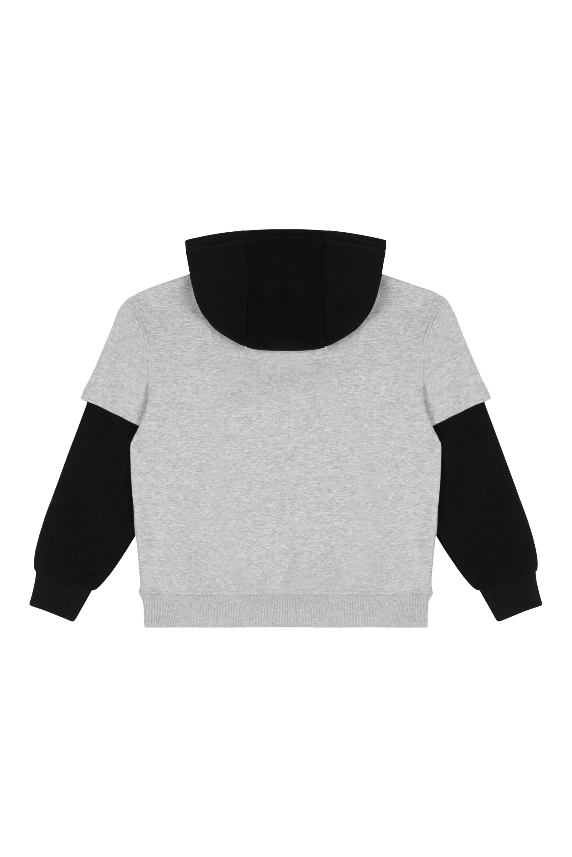 هودي بطبعة شعار الماركة بالمعكوس للأطفال